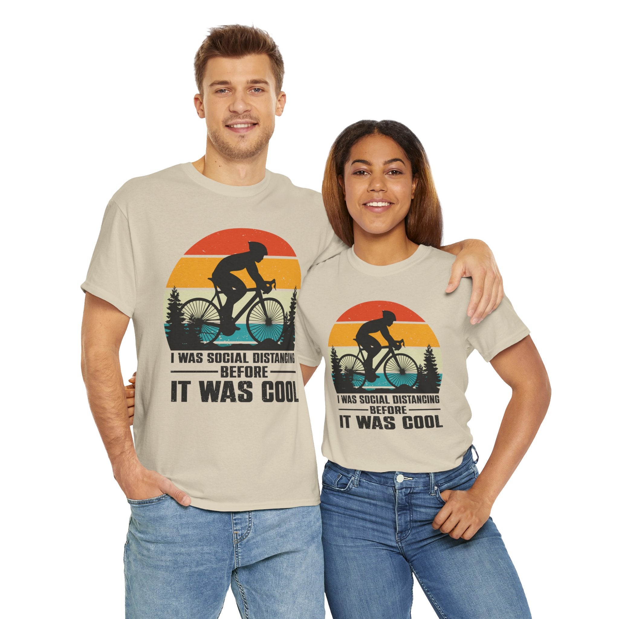 Retro Social Distancing Cyclist Tee