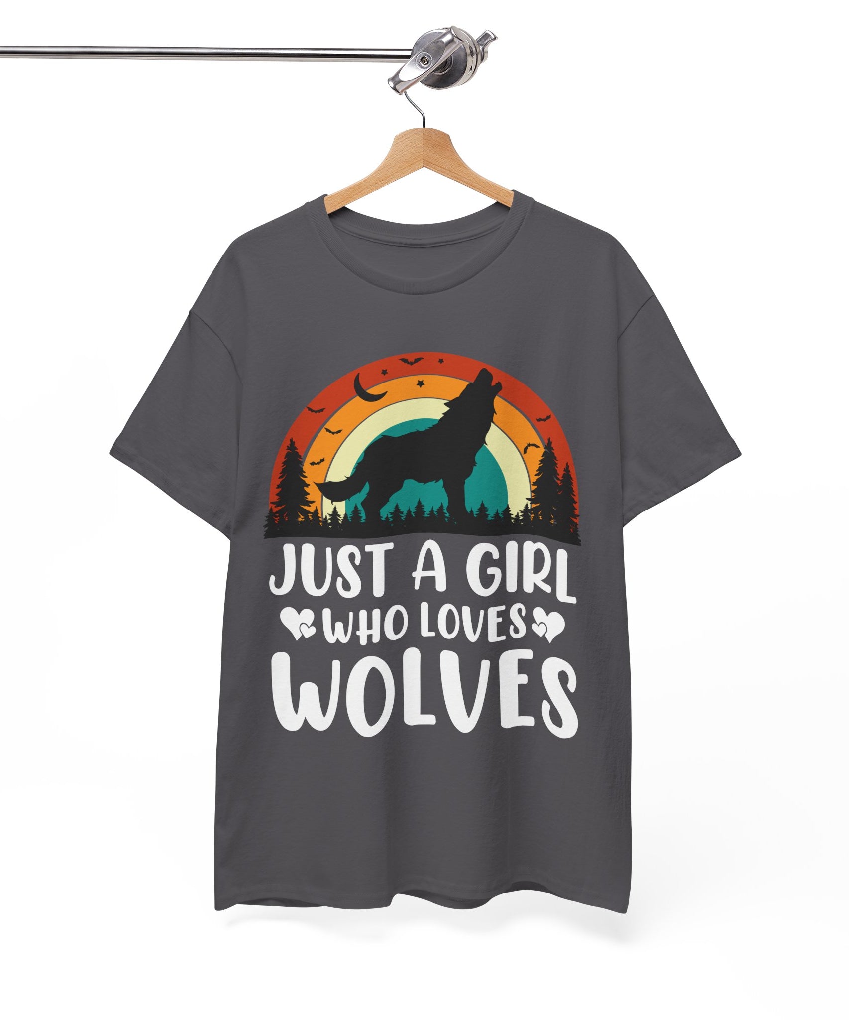 Vintage Wolf Lover Girl Tee