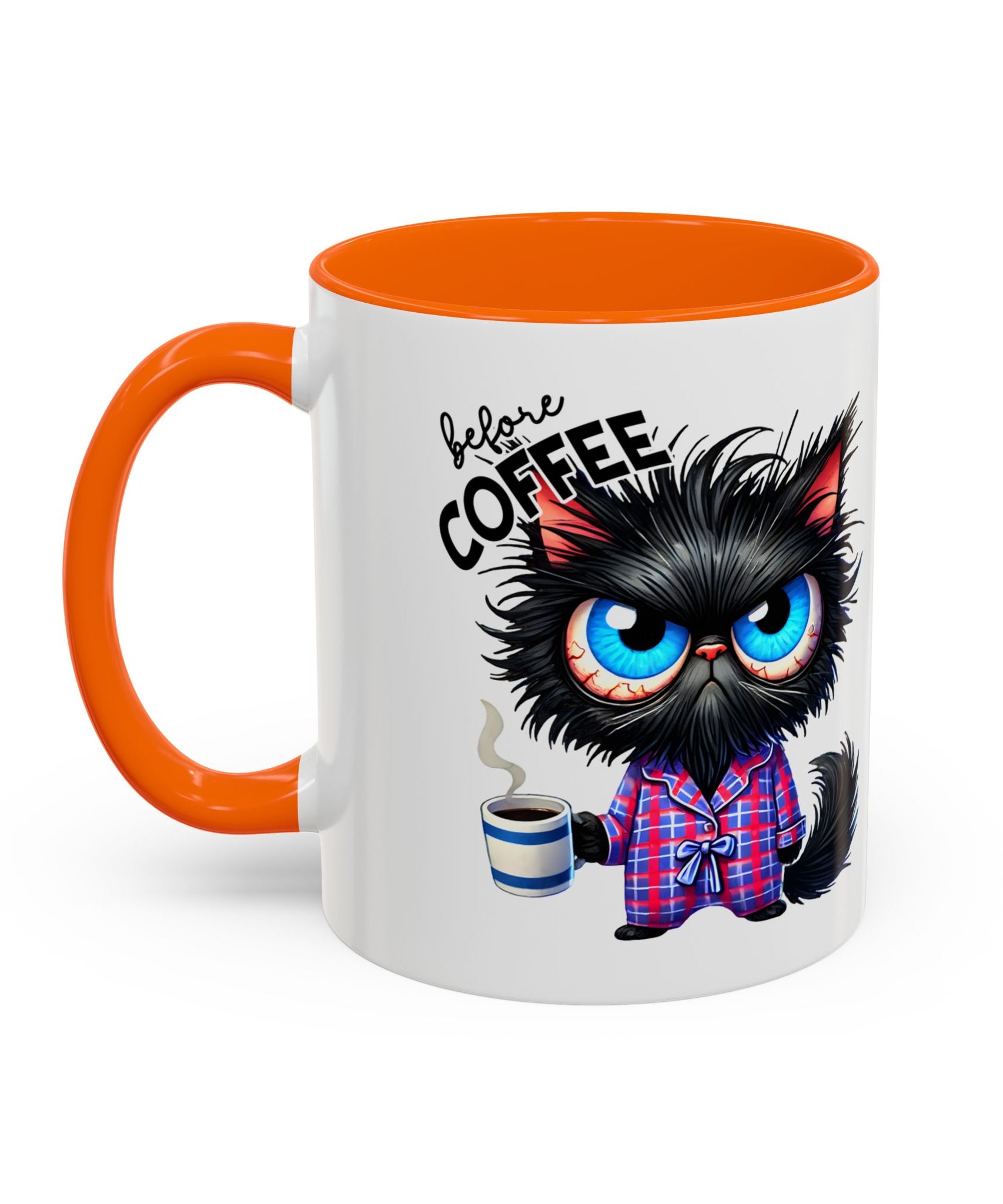 Cute Black Cat Accent Coffee Mug  Gallory Hive