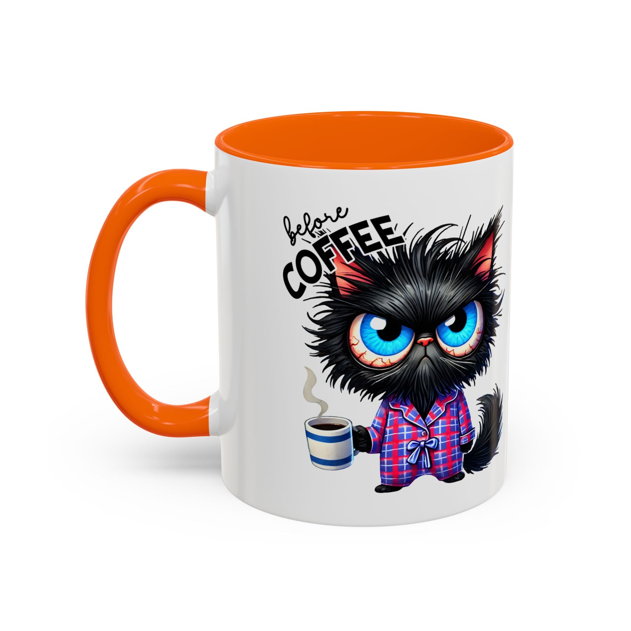 Cute Black Cat Accent Coffee Mug  Gallory Hive
