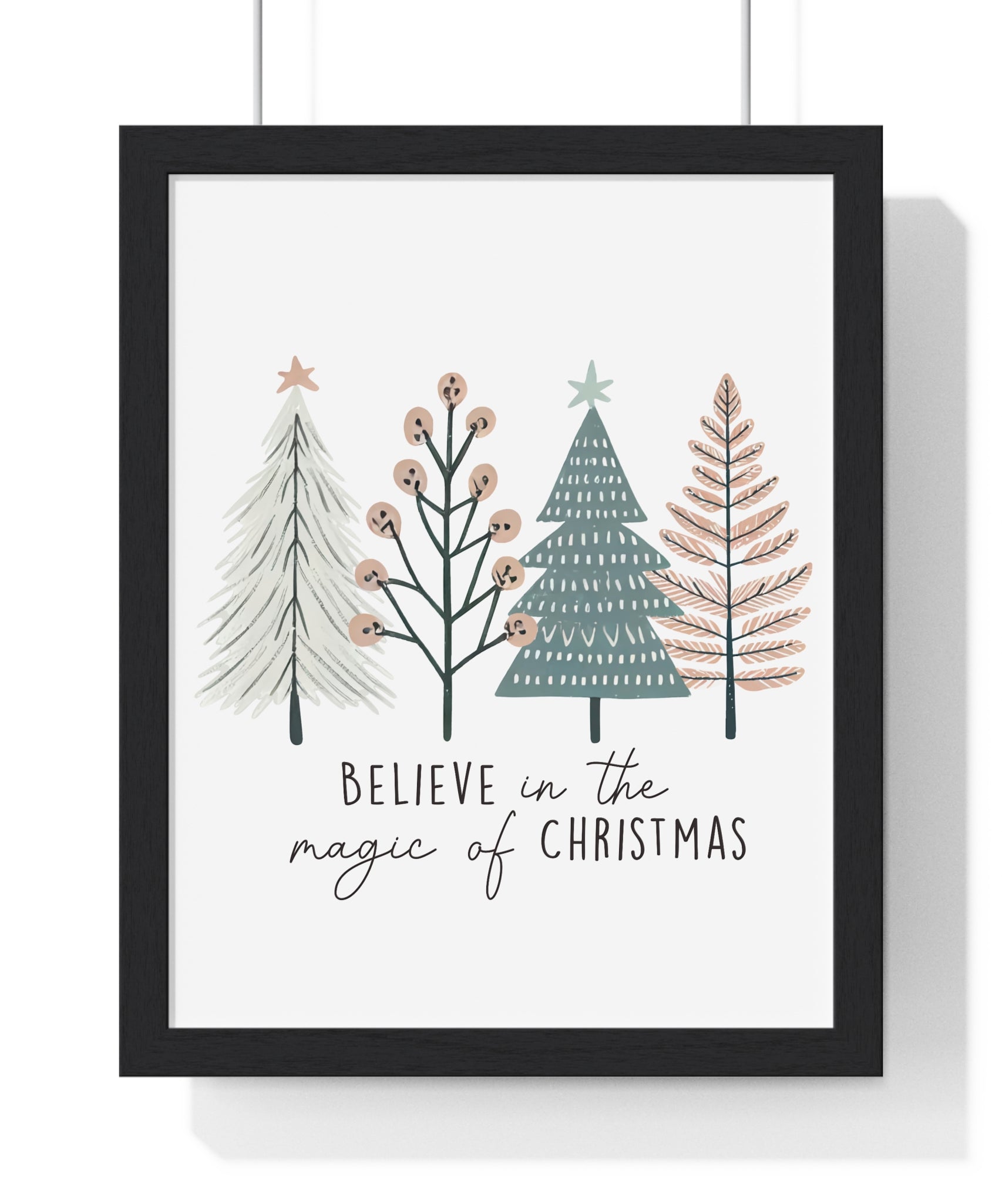 Believe in the Magic of Christmas Framed Wall Decor