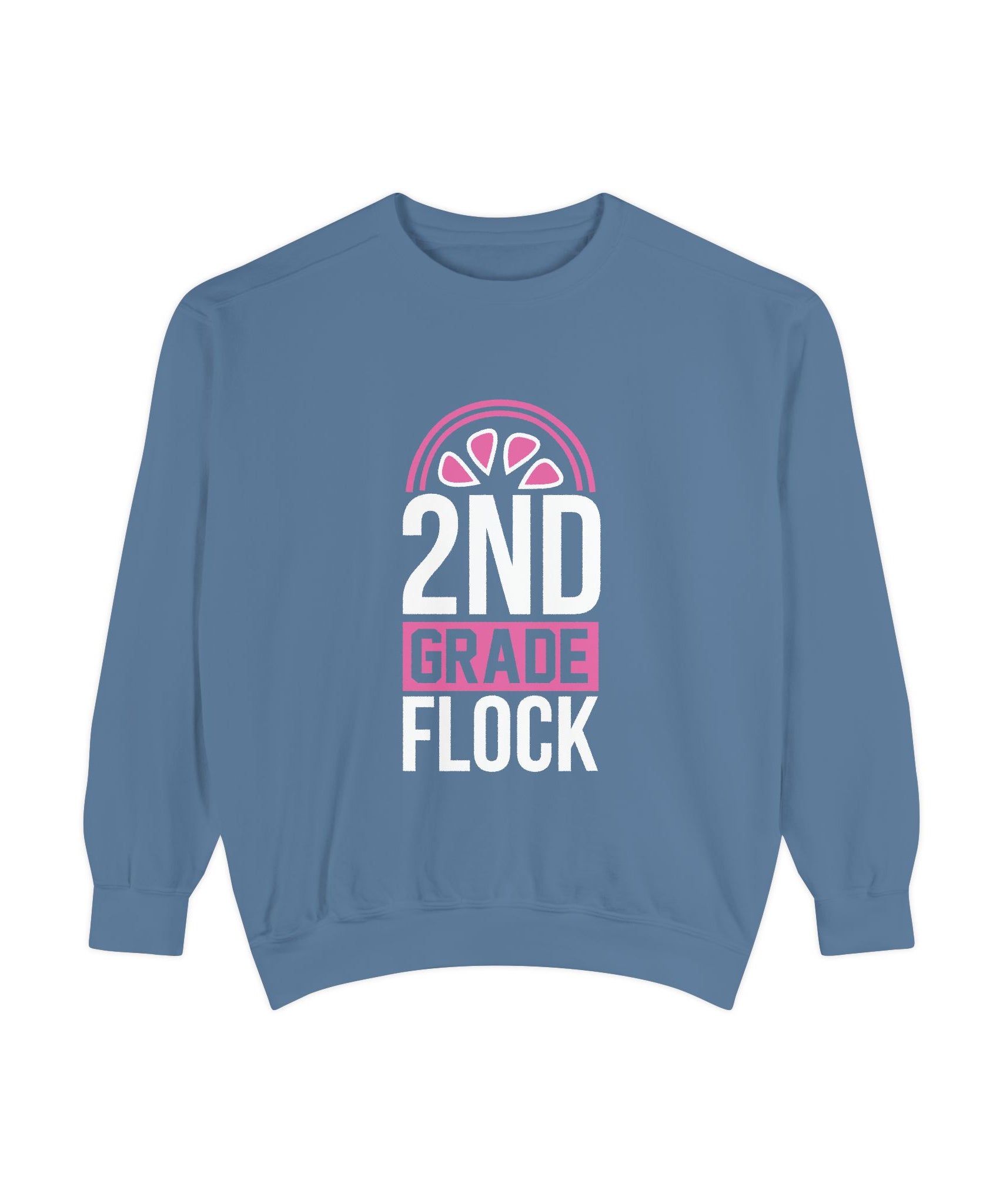 Unisex 2nd Grade Flock Sweatshirt | Perfect for Teachers, Back to School, Classroom, Gift for Kids, Cozy Style