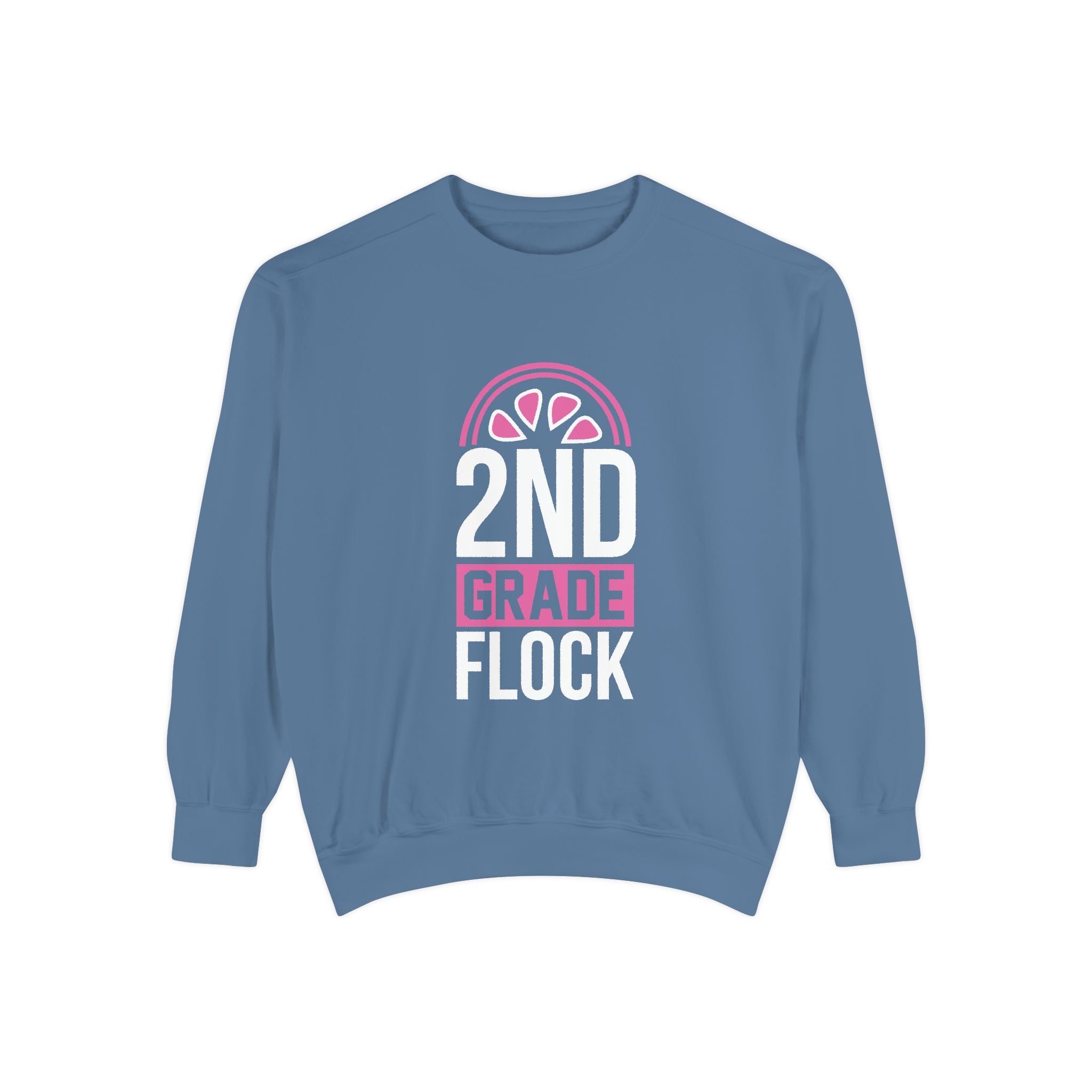 Unisex 2nd Grade Flock Sweatshirt | Perfect for Teachers, Back to School, Classroom, Gift for Kids, Cozy Style