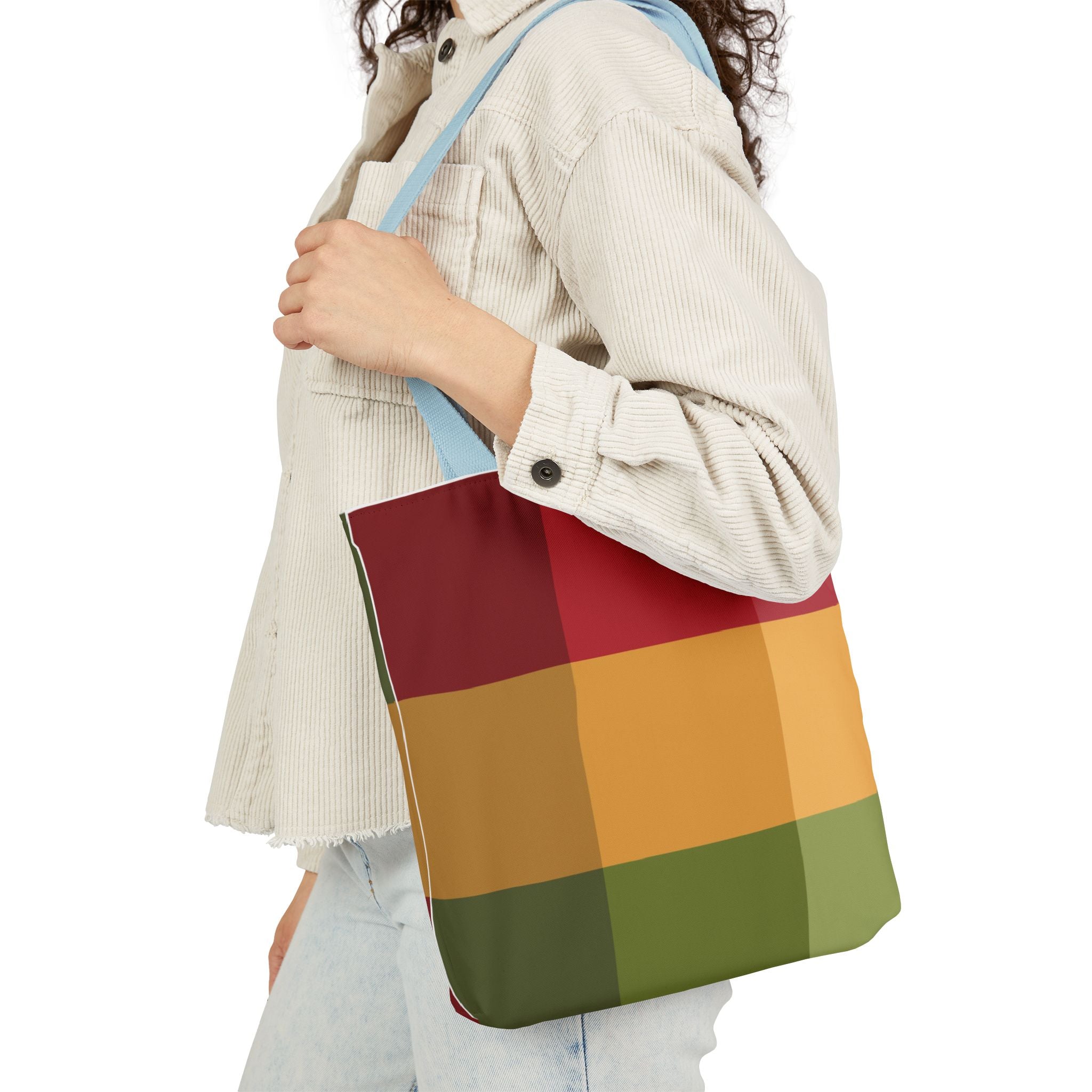 Colorful Geometric Square Pattern Tote Bag | Gallory Hive