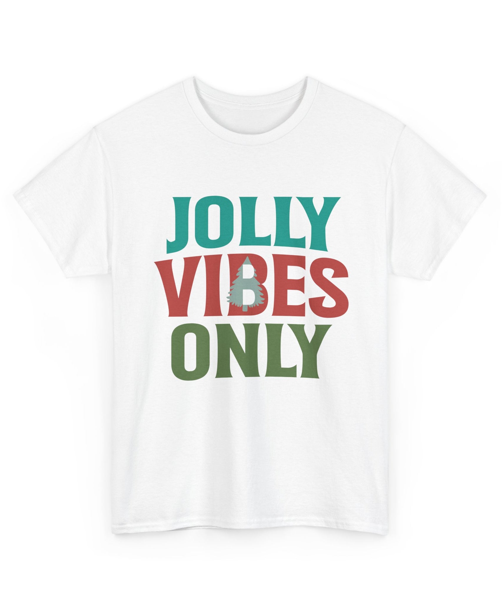 Festive Jolly Vibes Christmas T-Shirt | Gallory Hive