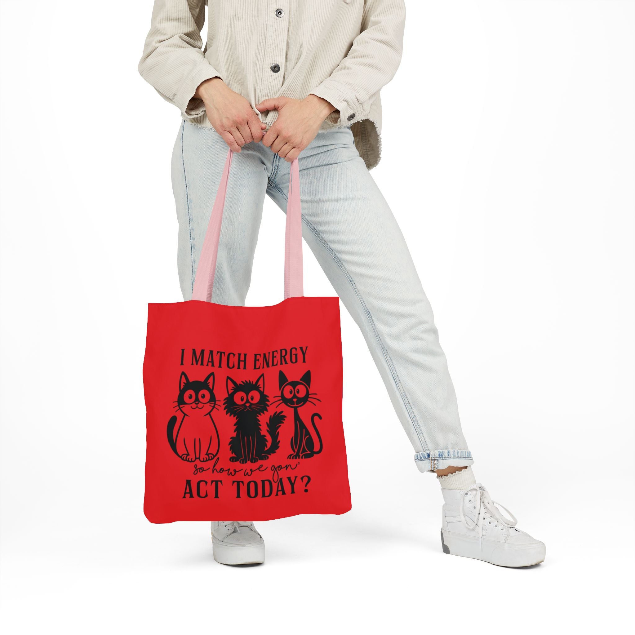 Cute Red Canvas Tote – Reusable Bag
