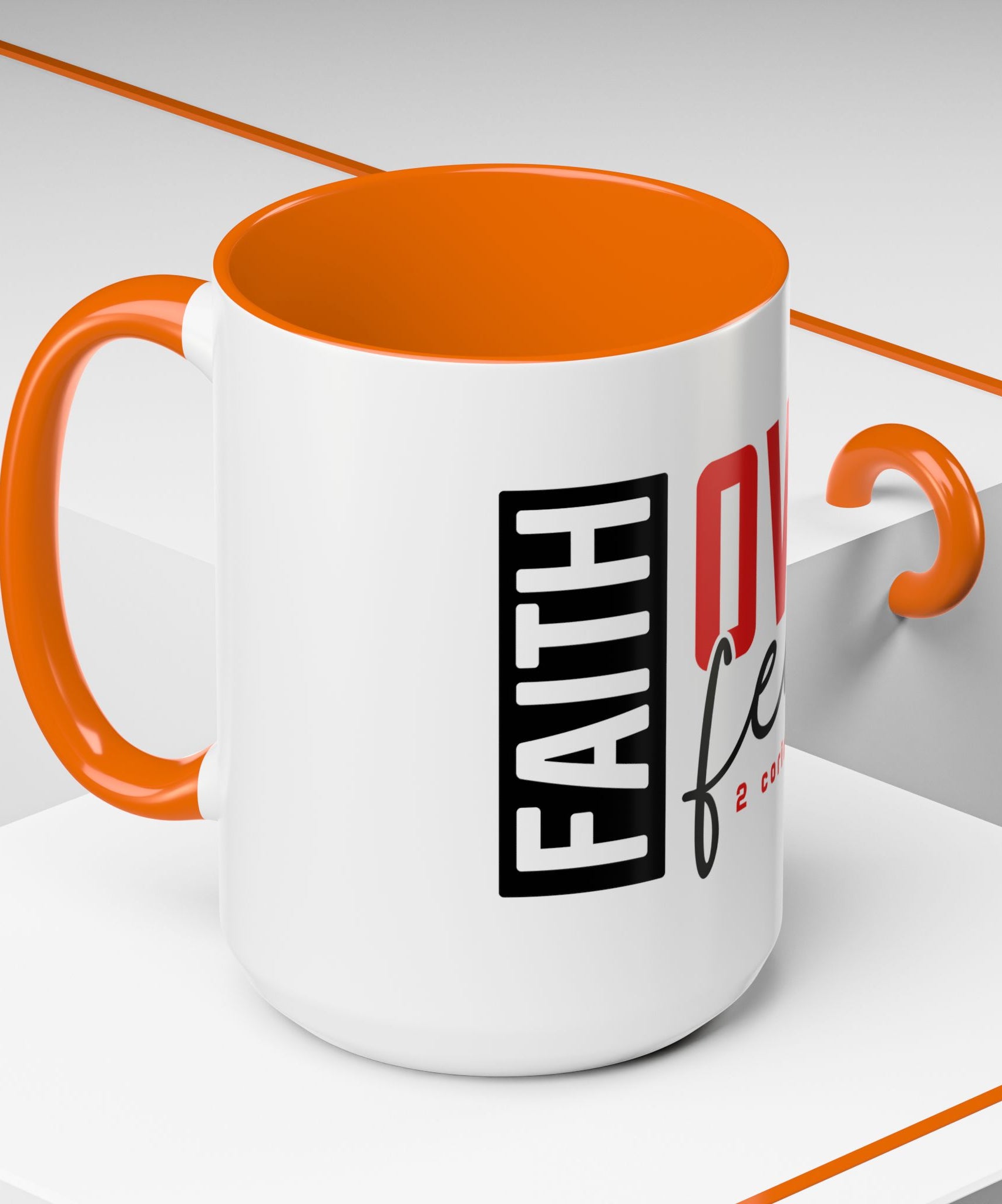 Faith Scripture Accent Coffee Mug | Gallory Hive