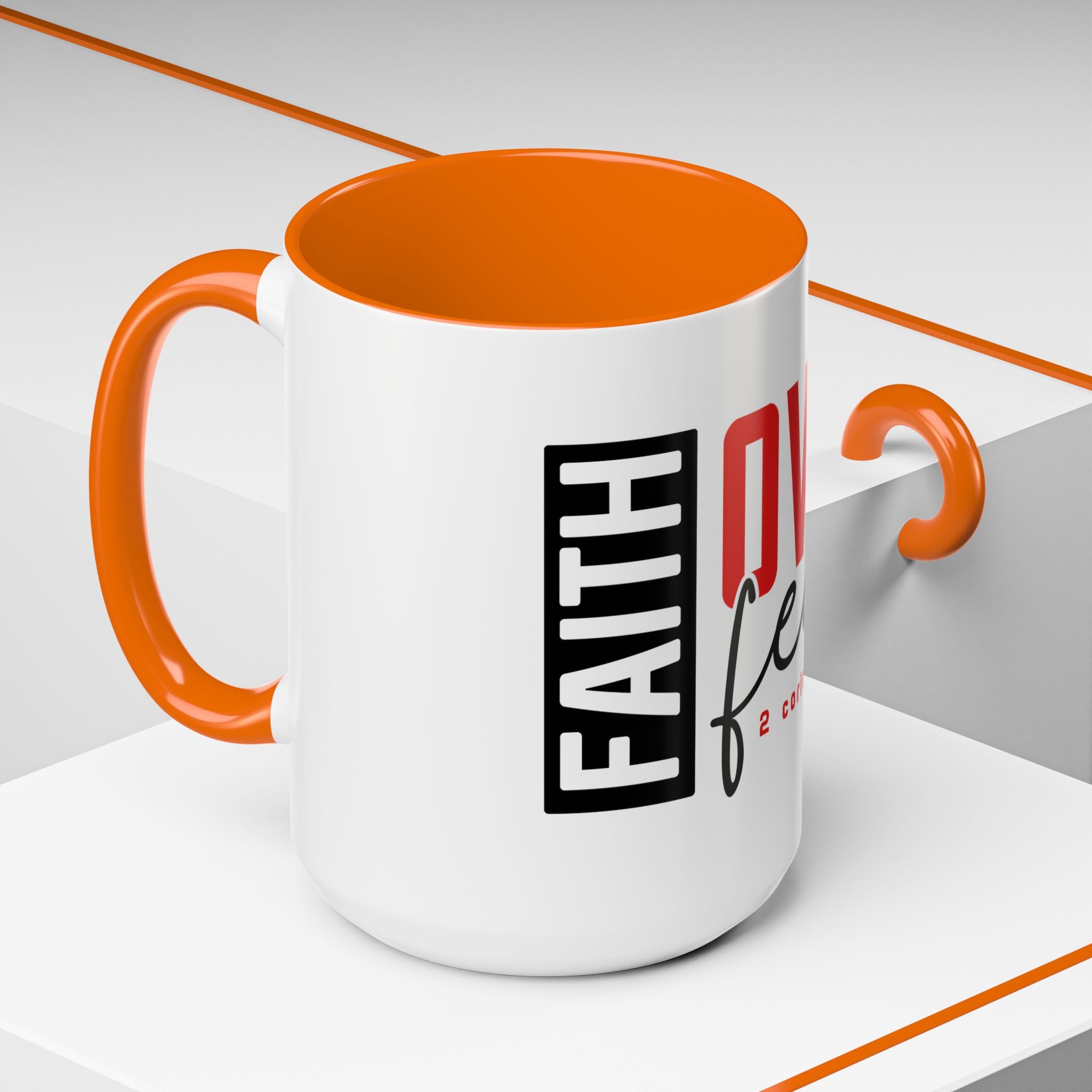 Faith Scripture Accent Coffee Mug | Gallory Hive