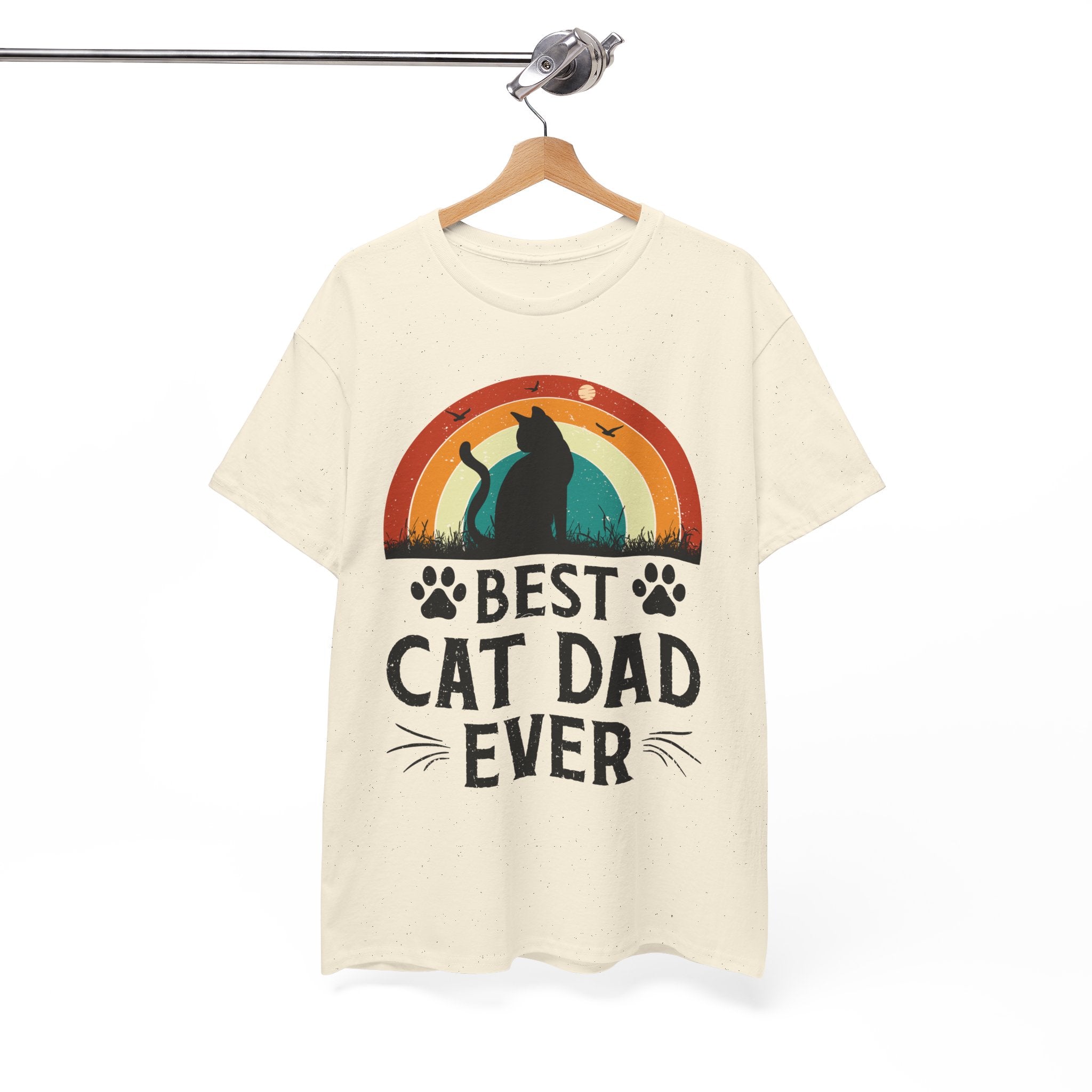 Best Cat Dad Ever T-Shirt Retro | Gallory Hive