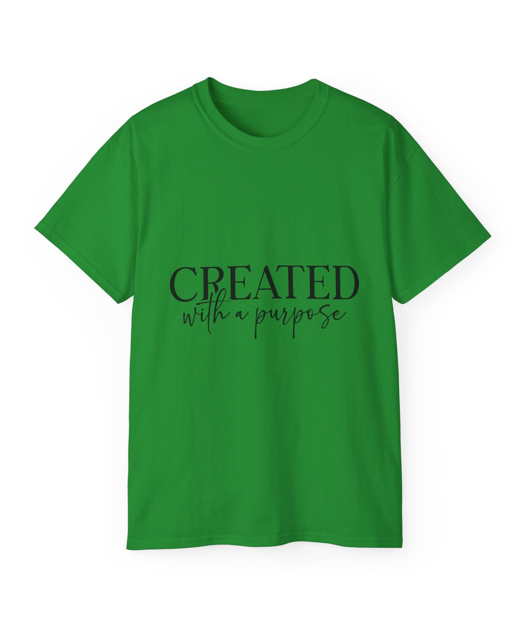 Unisex Created with a Purpose Tee - Inspirational Casual Wear, Christian T-Shirt, Motivational Gift, Faith-Based Apparel, Everyday Comfort