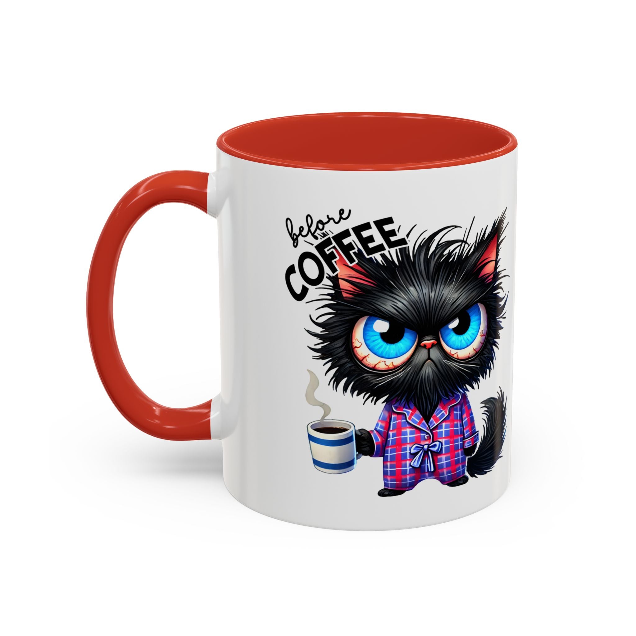 Cute Black Cat Accent Coffee Mug  Gallory Hive
