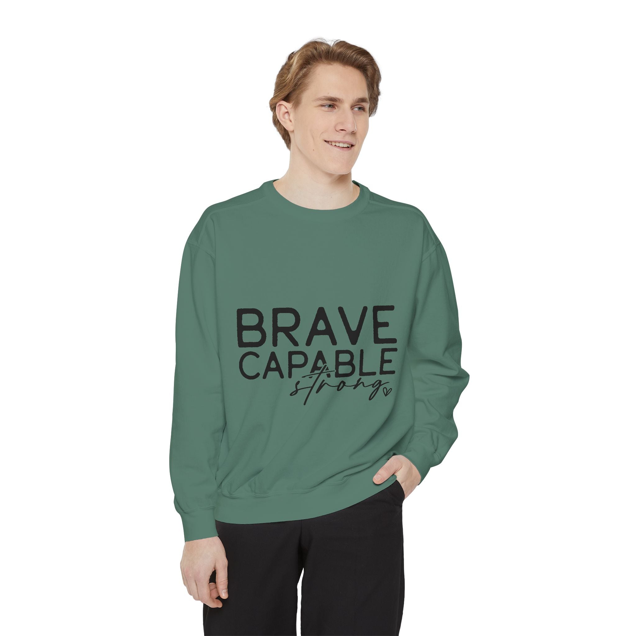 Minimalist Brave Capable Strong Crewneck Sweatshirt