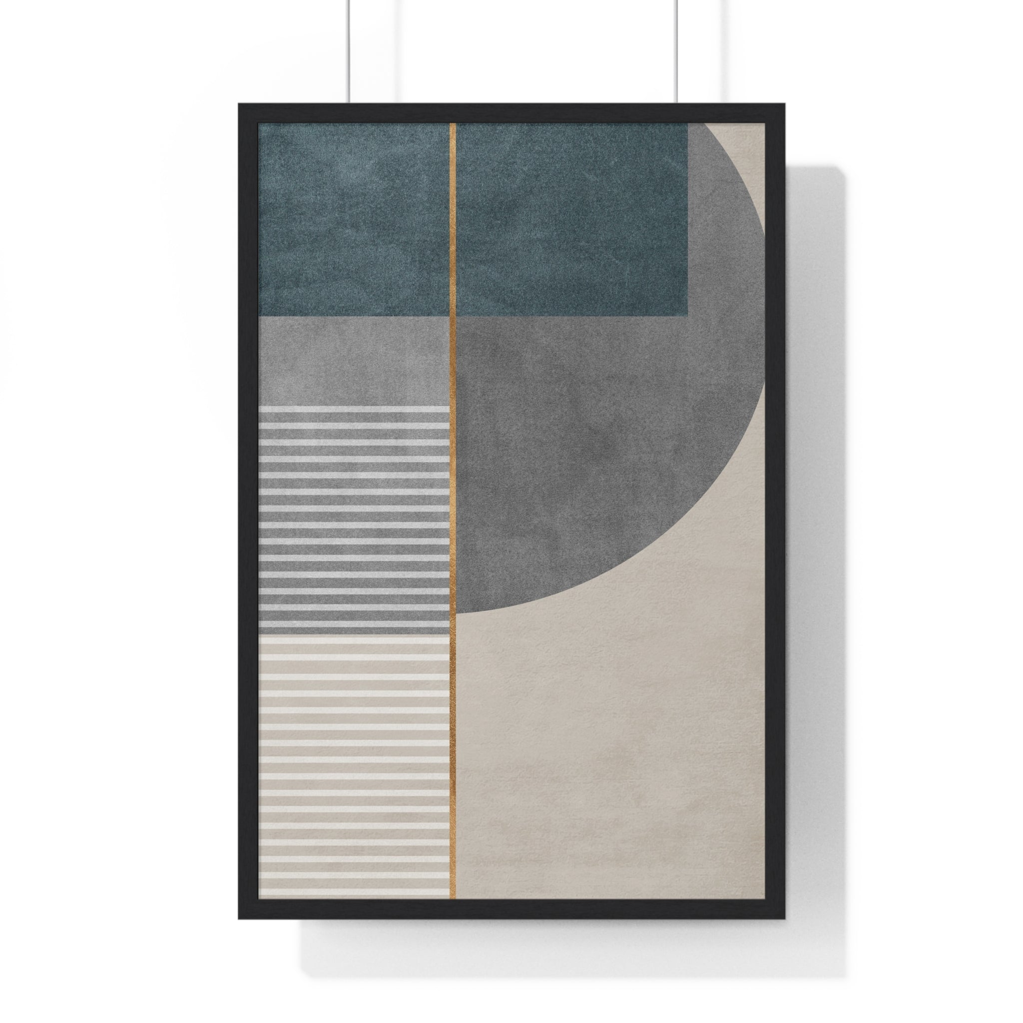 Modern Abstract Wall Art – Wooden Frame Décor | Gallory Hive