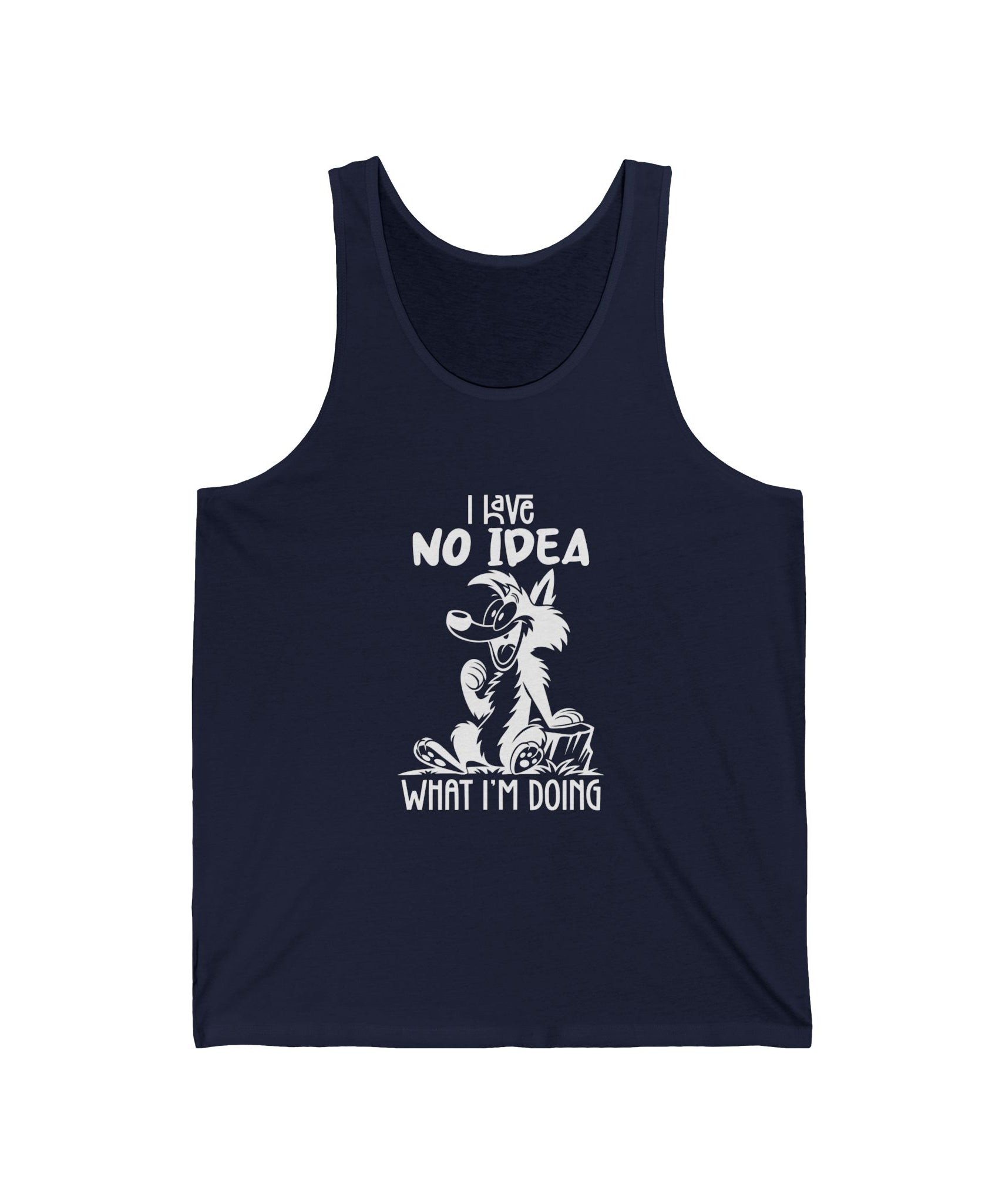 Hilarious Jersey Tank, Funny Graphic Tank Top for Summer, Gift for Dog Lovers, Casual Wear for Every Occasion, Unique Dog-Themed Apparel