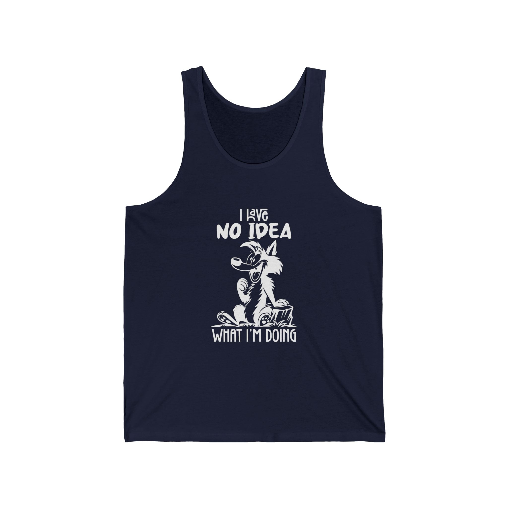 Hilarious Jersey Tank, Funny Graphic Tank Top for Summer, Gift for Dog Lovers, Casual Wear for Every Occasion, Unique Dog-Themed Apparel