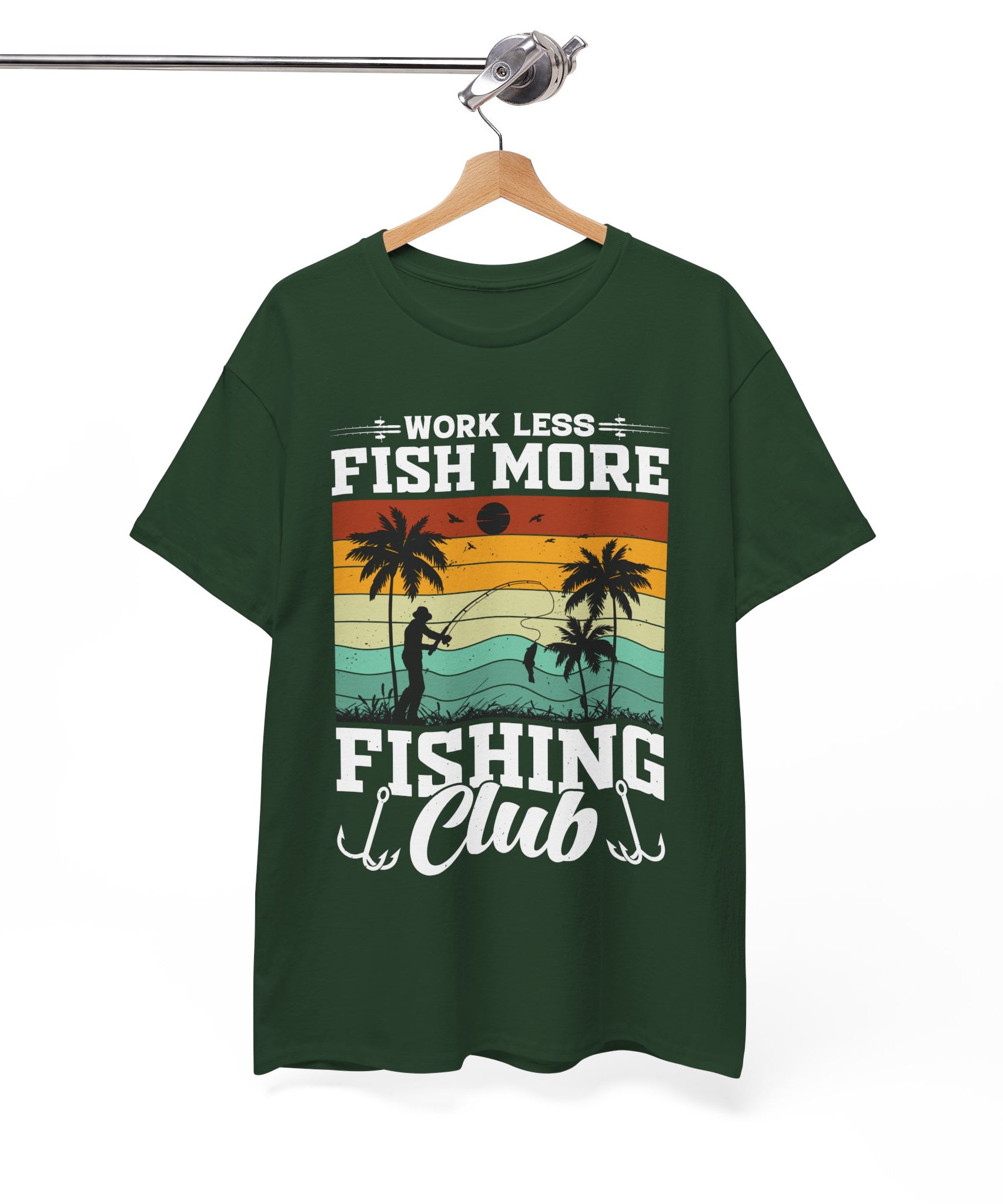 Retro Fisherman Sunset T-Shirt