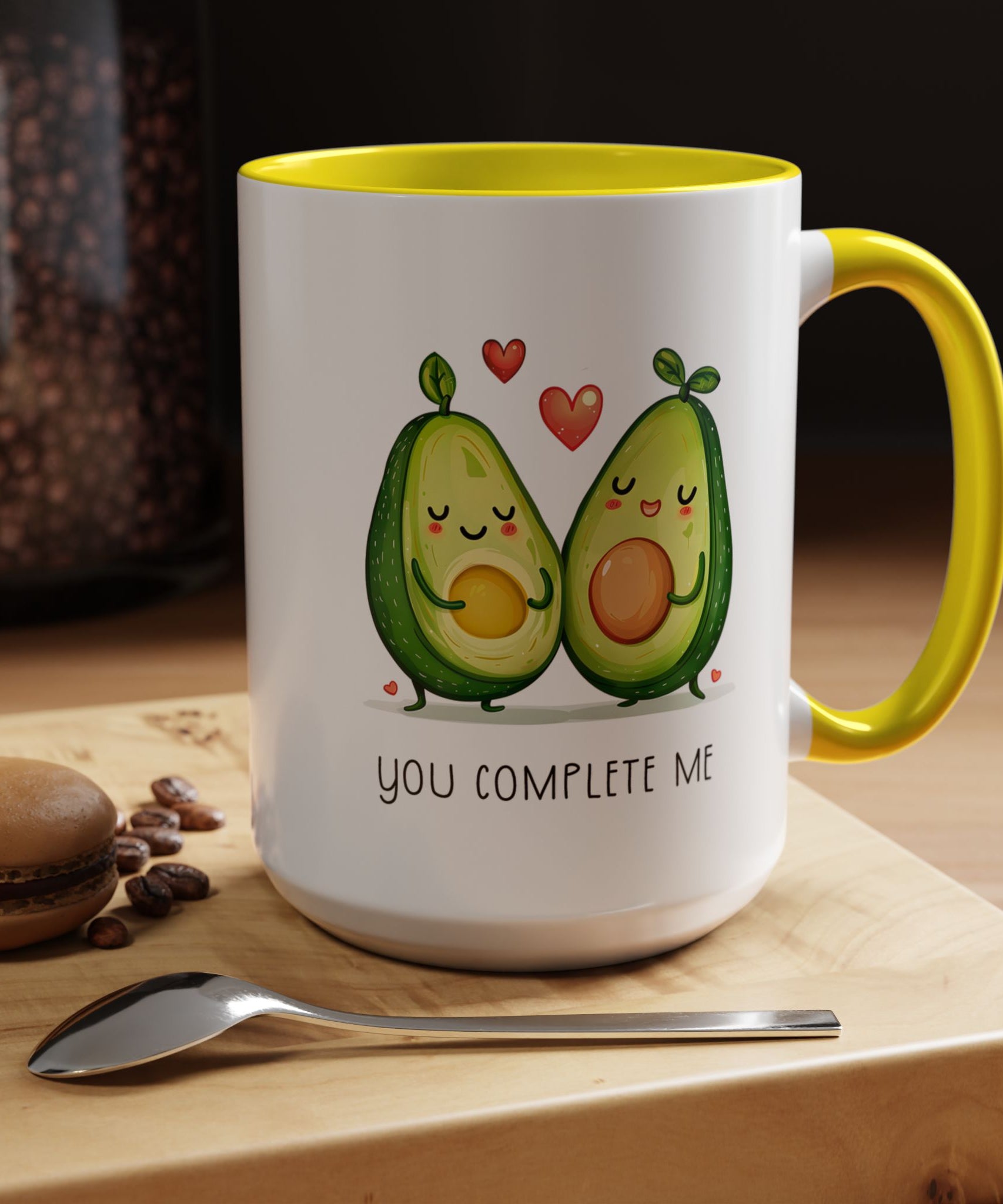 Funny Avocado Couple Ceramic Coffee Mug | Gallory Hive