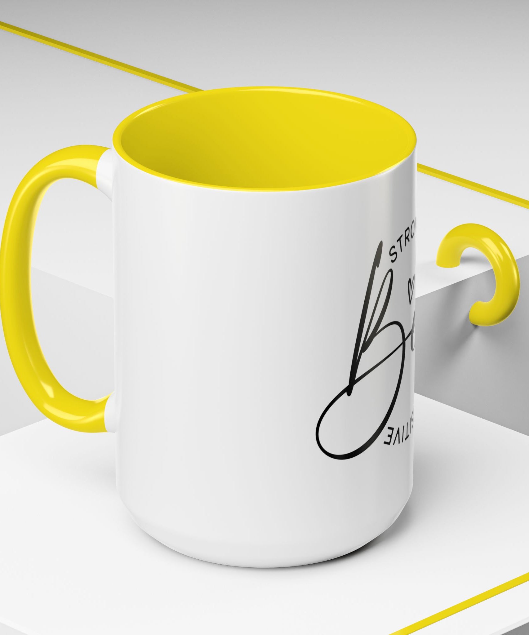 Inspirational Coffee Mug | Be Strong, Confident, Positive | Gift for Women, Motivational Drinkware, Self-Care, Encouragement