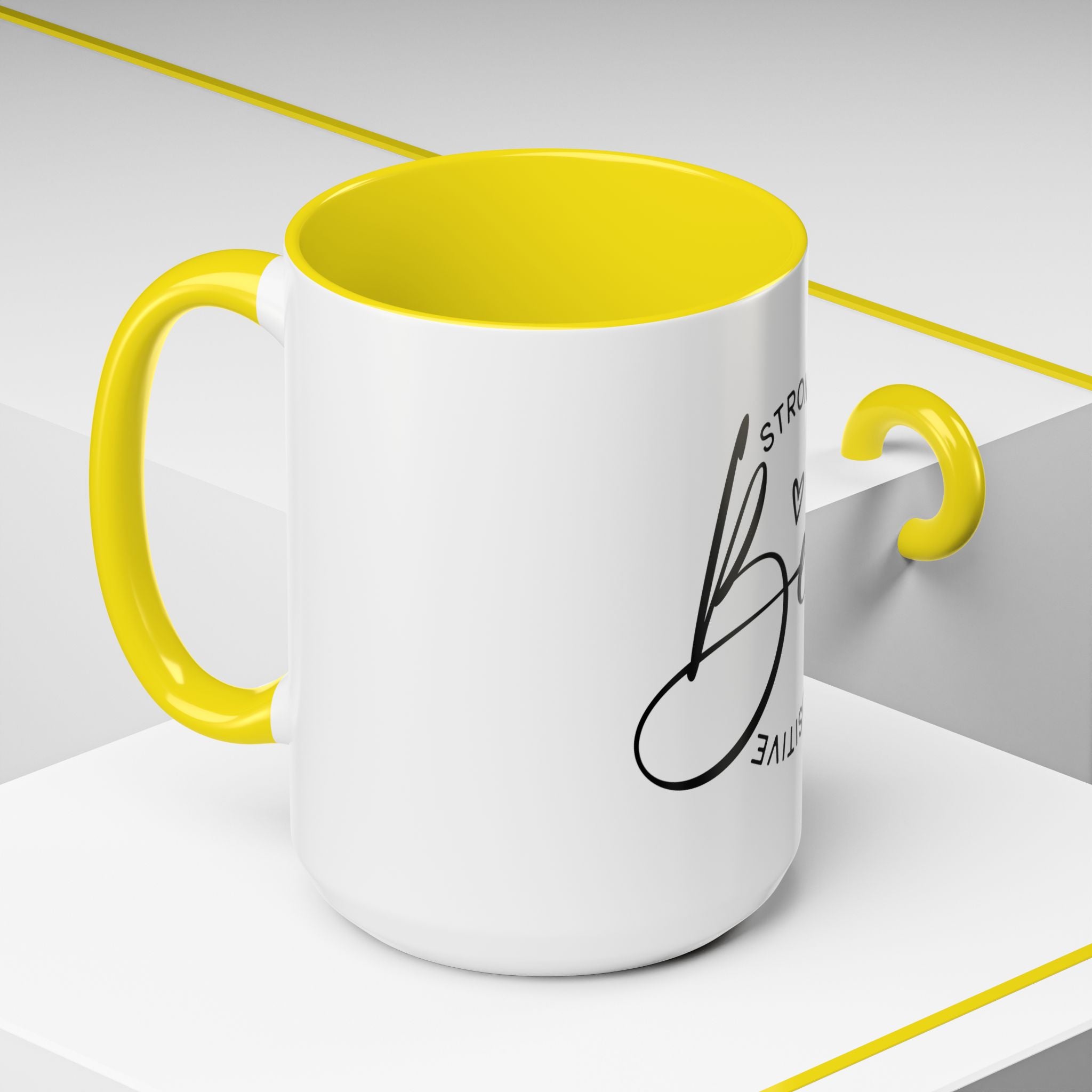 Inspirational Coffee Mug | Be Strong, Confident, Positive | Gift for Women, Motivational Drinkware, Self-Care, Encouragement