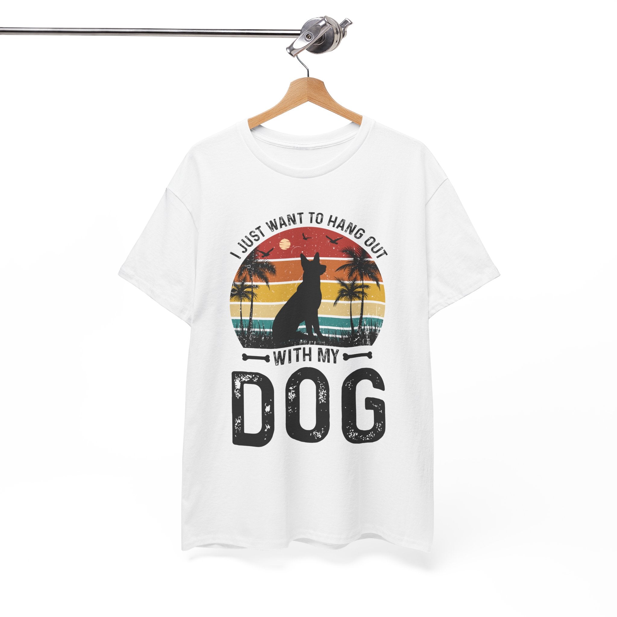 Retro Dog T-Shirt - Beach Hangout Design | Gallory Hive