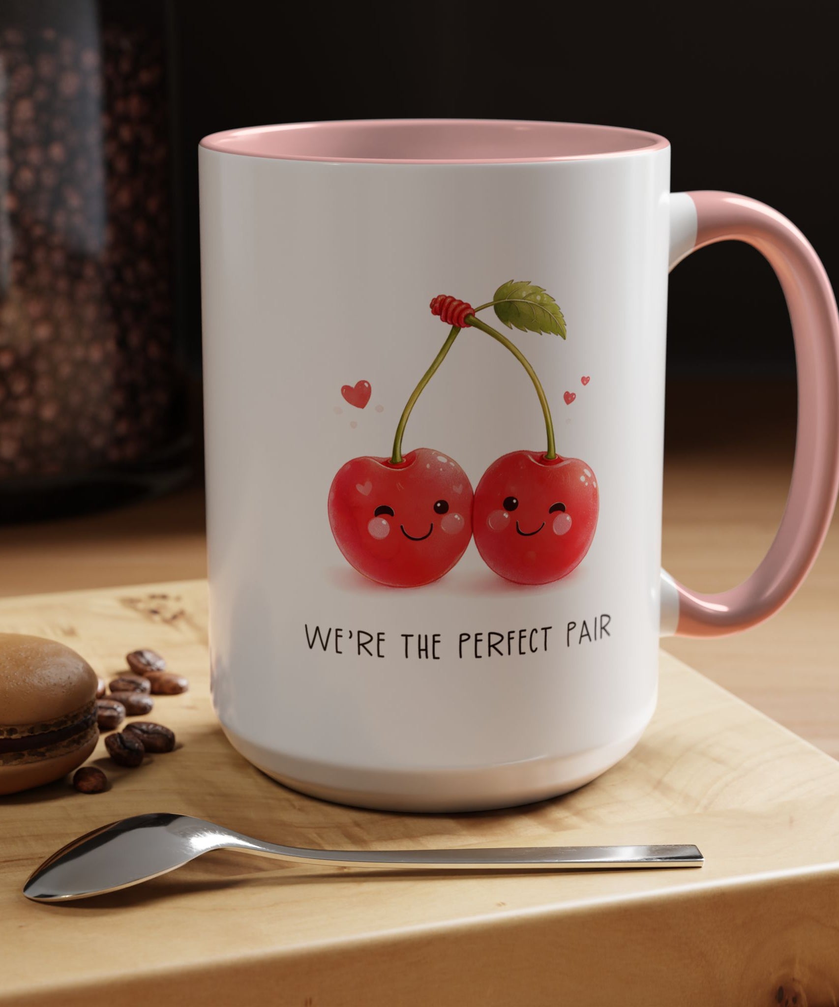 Funny Cherry Couple Ceramic Coffee Mug | Gallory Hive
