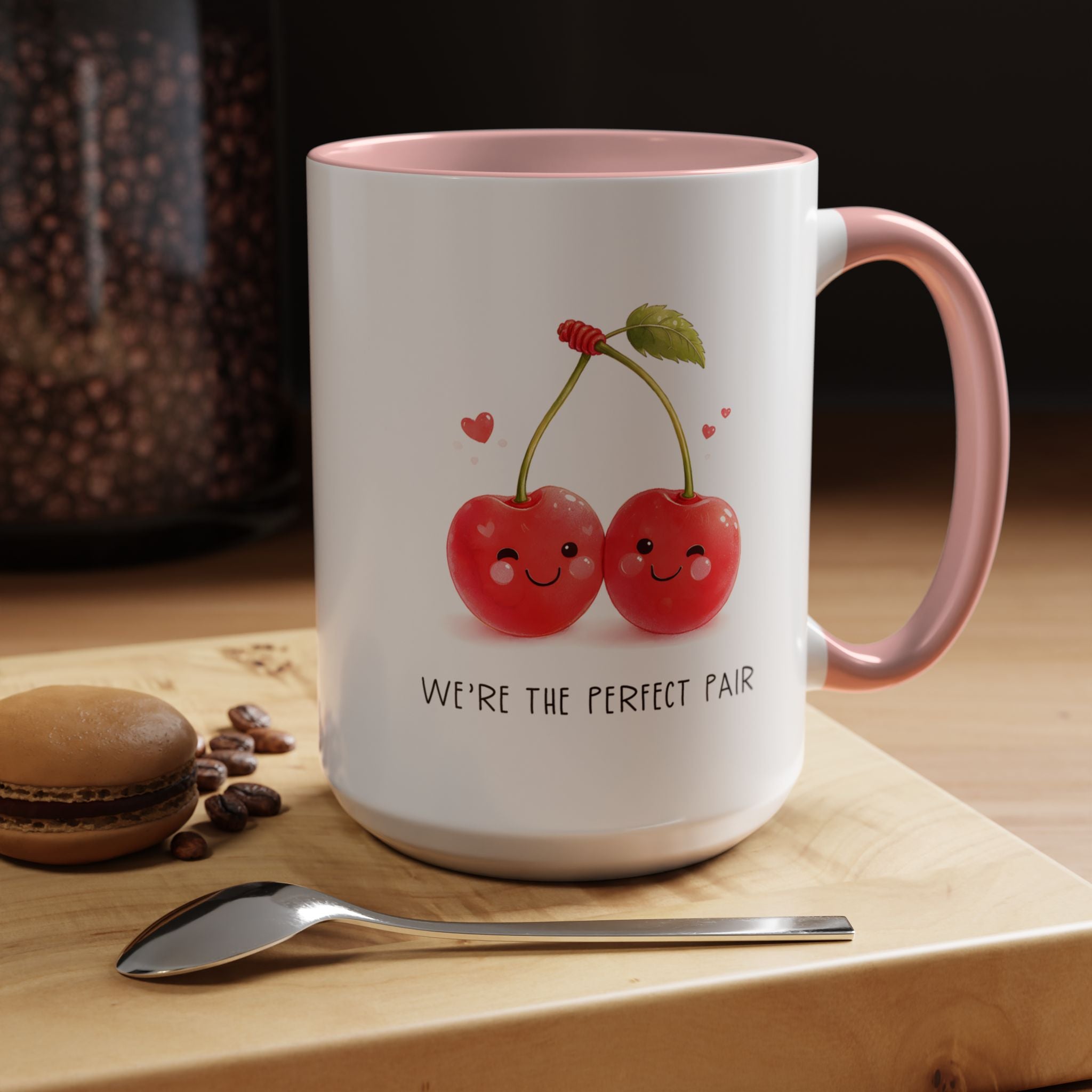 Funny Cherry Couple Ceramic Coffee Mug | Gallory Hive
