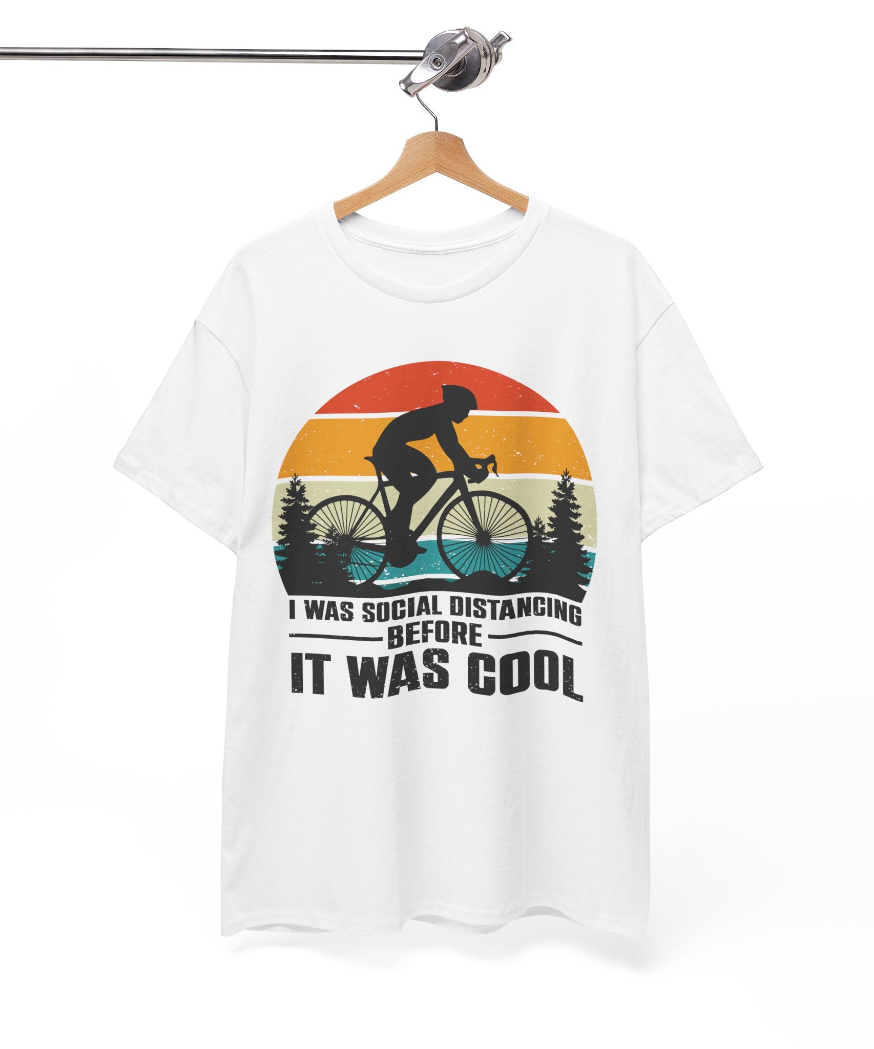 Retro Social Distancing Cyclist Tee