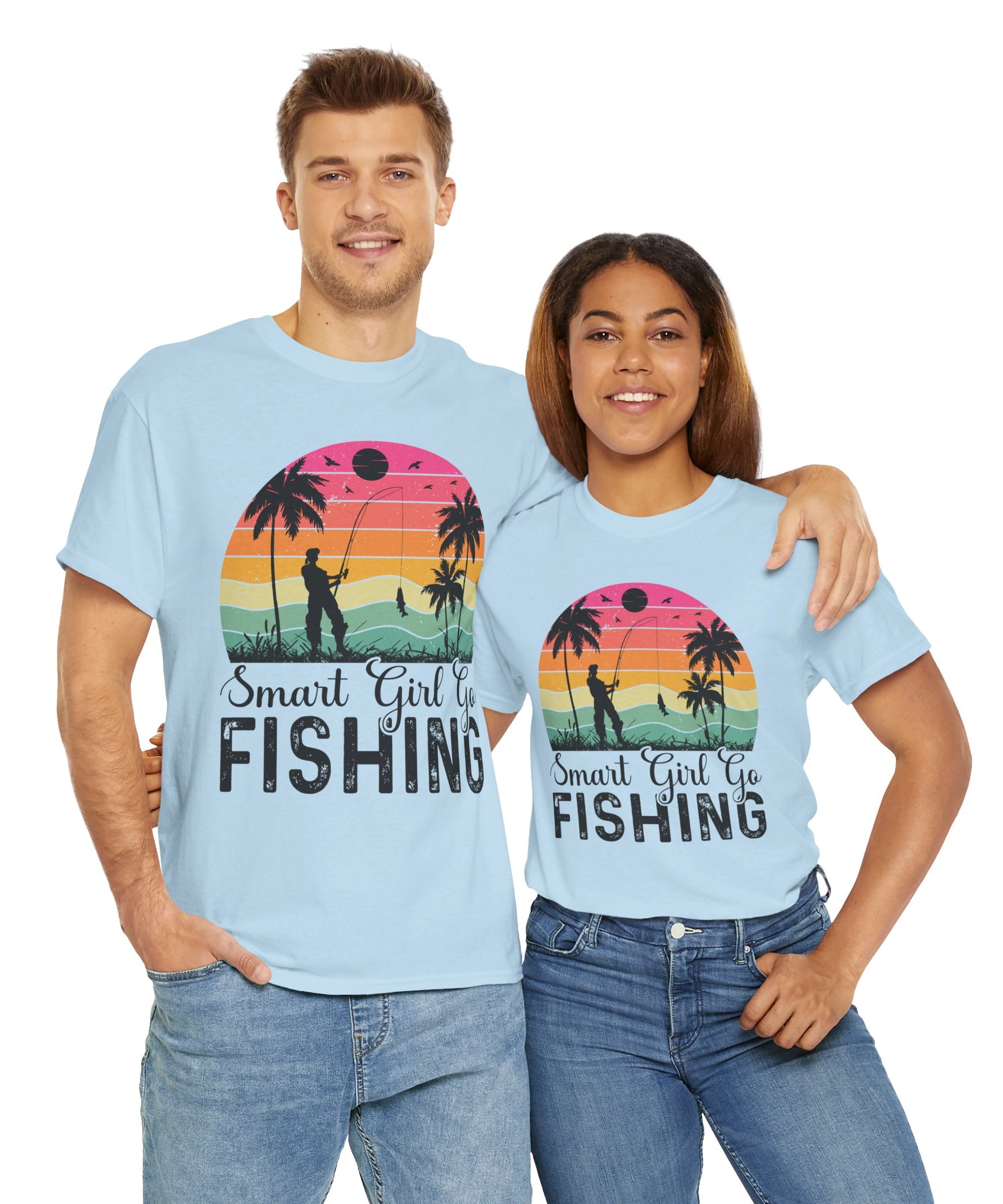 Retro Fisherwoman Graphic Shirt