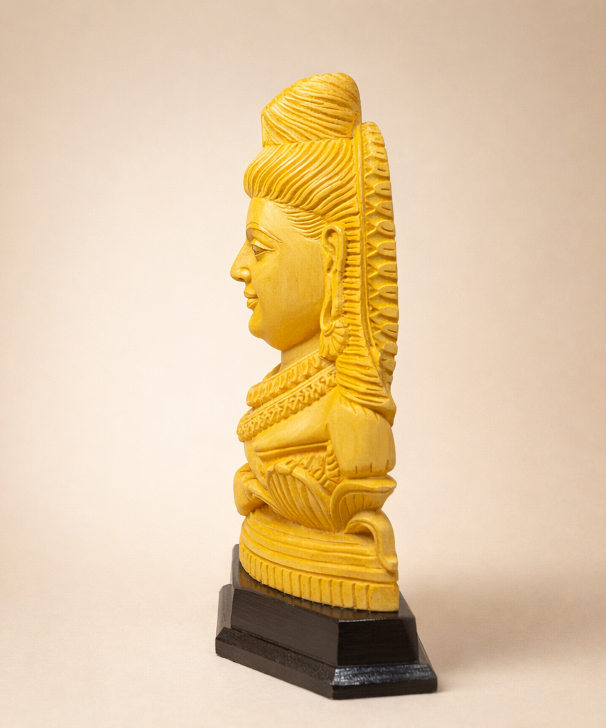 Handmade Sitting Lord Shiva Wooden Sculpture | Gallory Hive