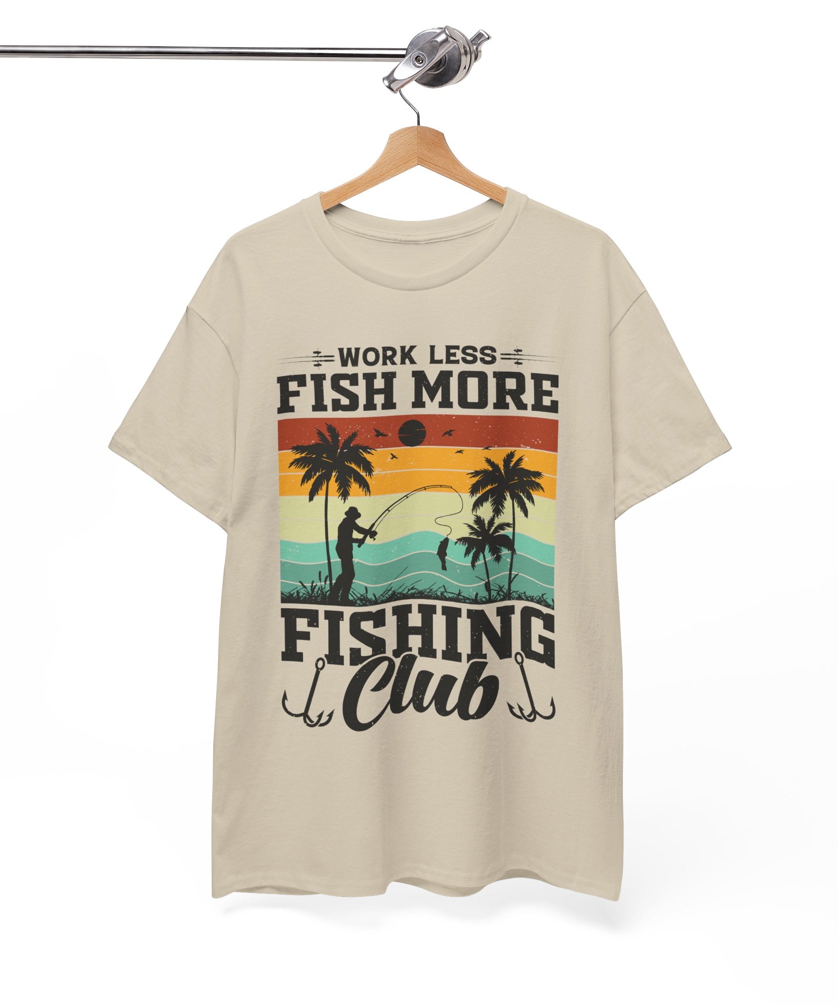 Retro Fisherman Sunset T-Shirt | Gallory Hive