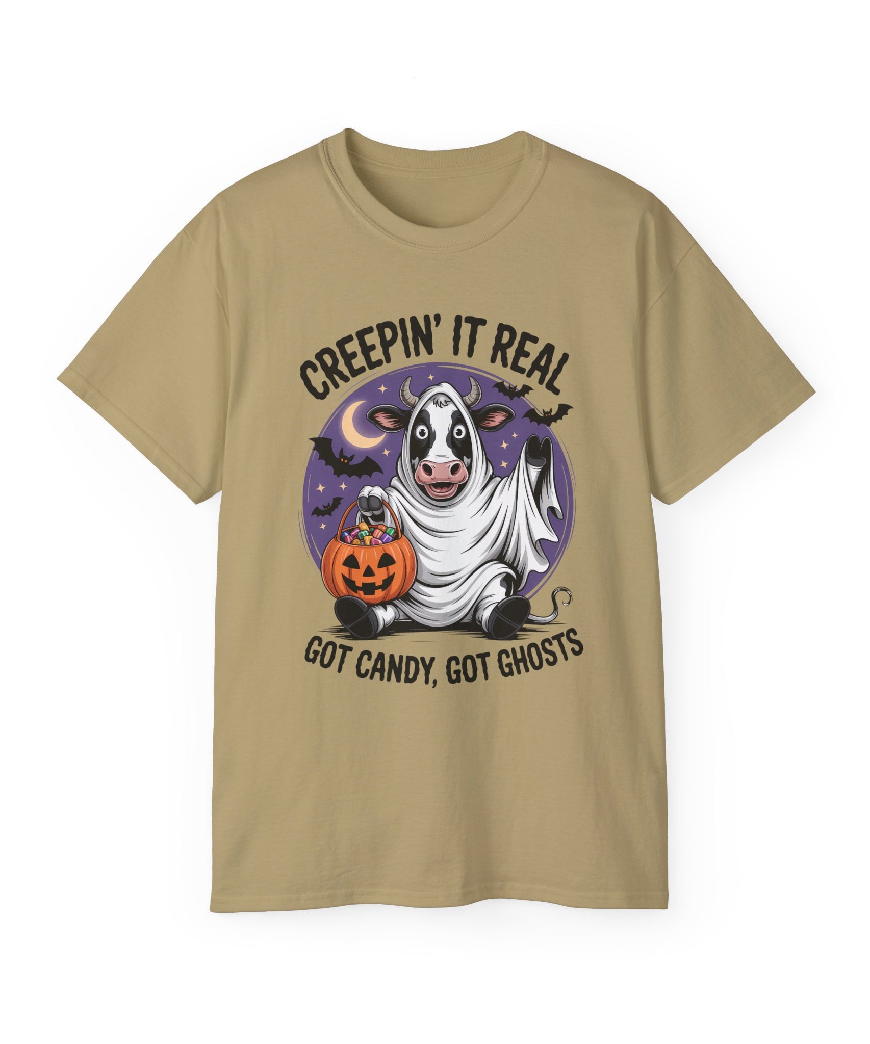 Cute Candy Cow Spooky Season Shirt | Gallory Hive