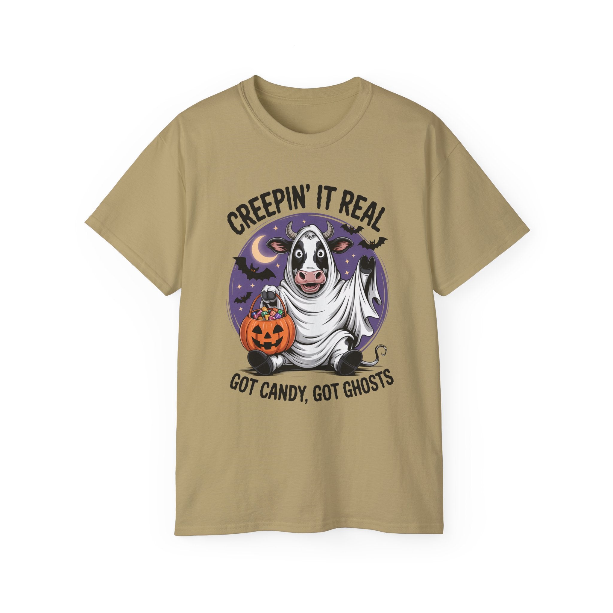 Cute Candy Cow Spooky Season Shirt | Gallory Hive