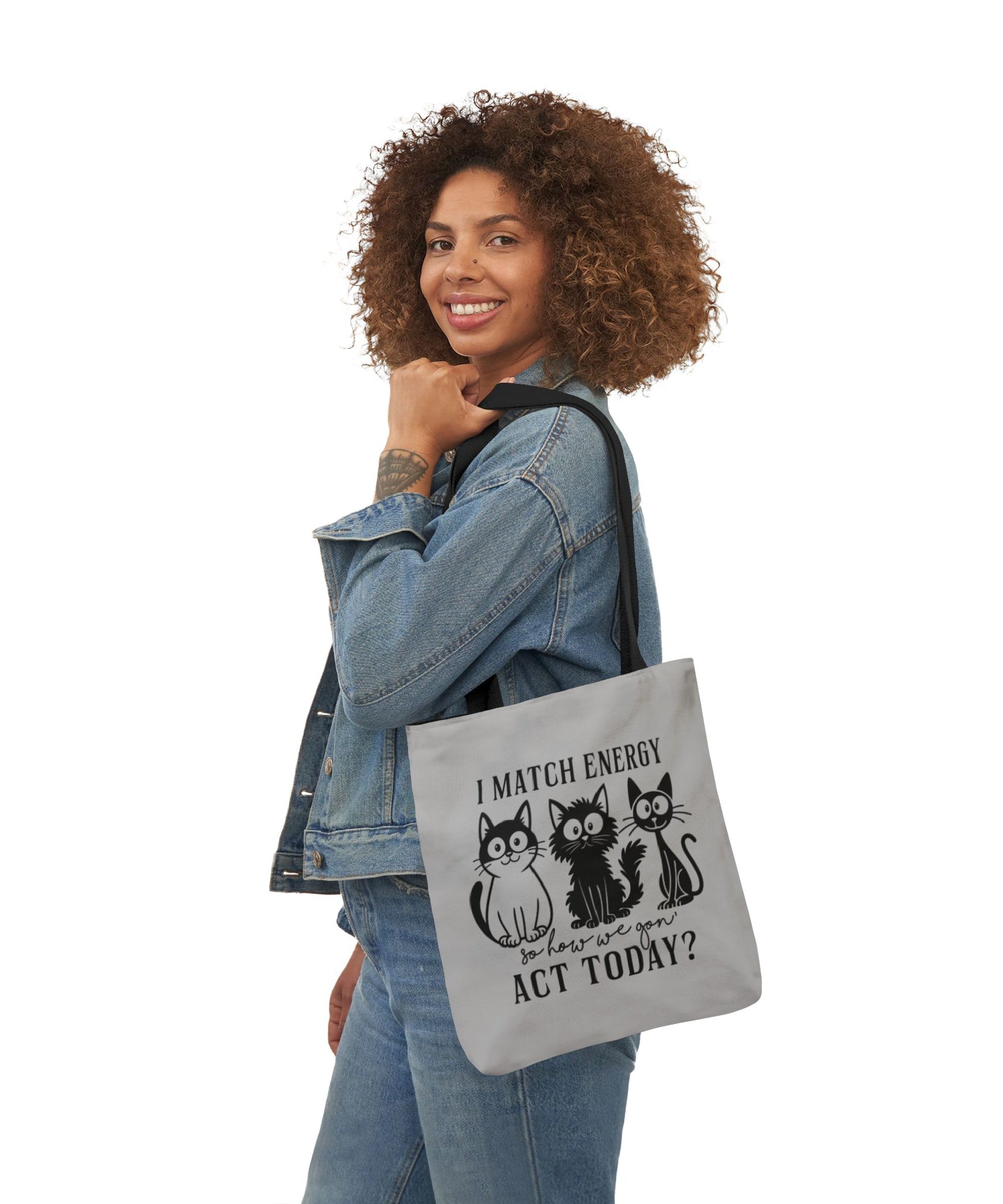 Gift for Cat Lovers – Light Grey Tote Bag