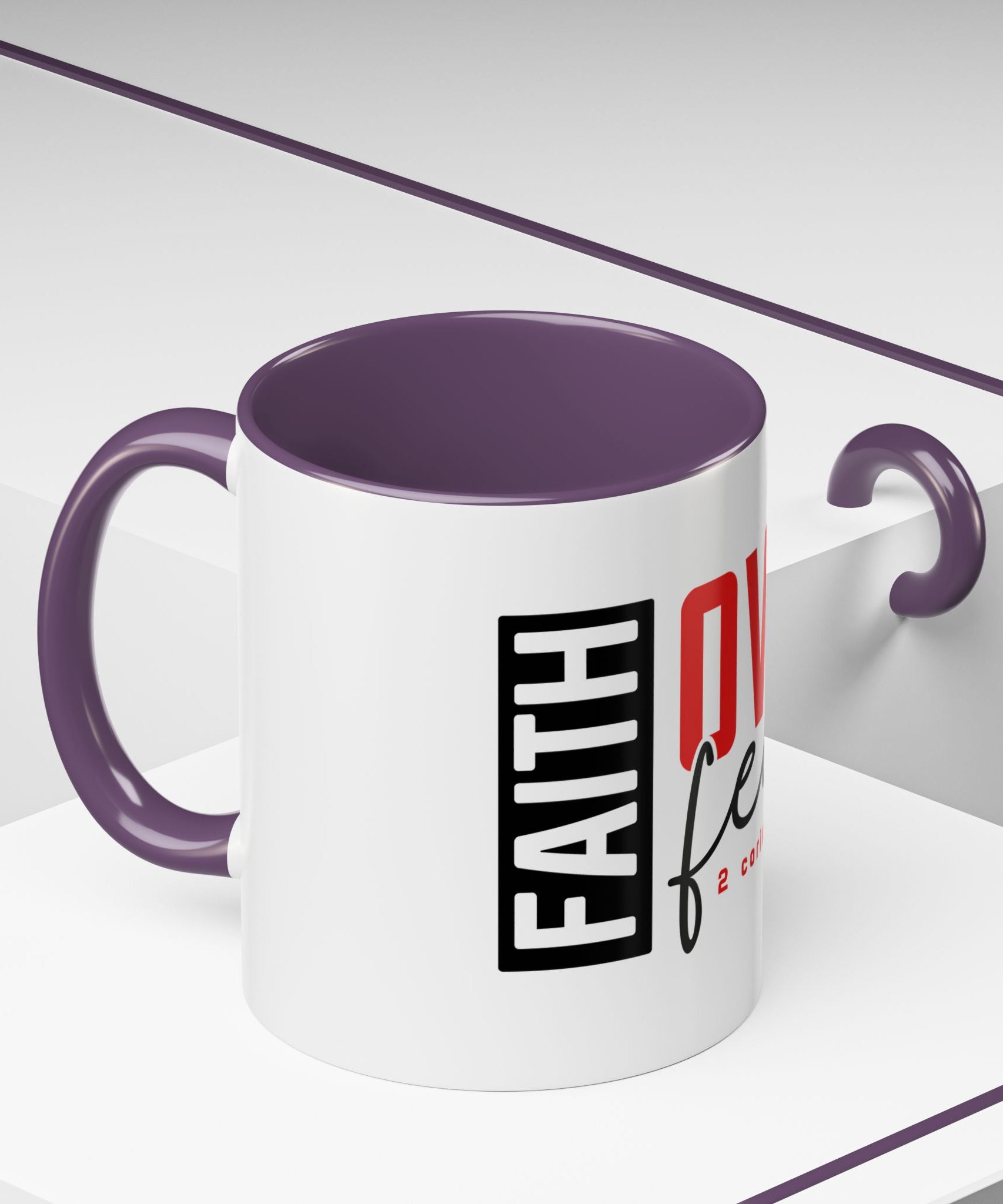 Faith Scripture Accent Coffee Mug | Gallory Hive