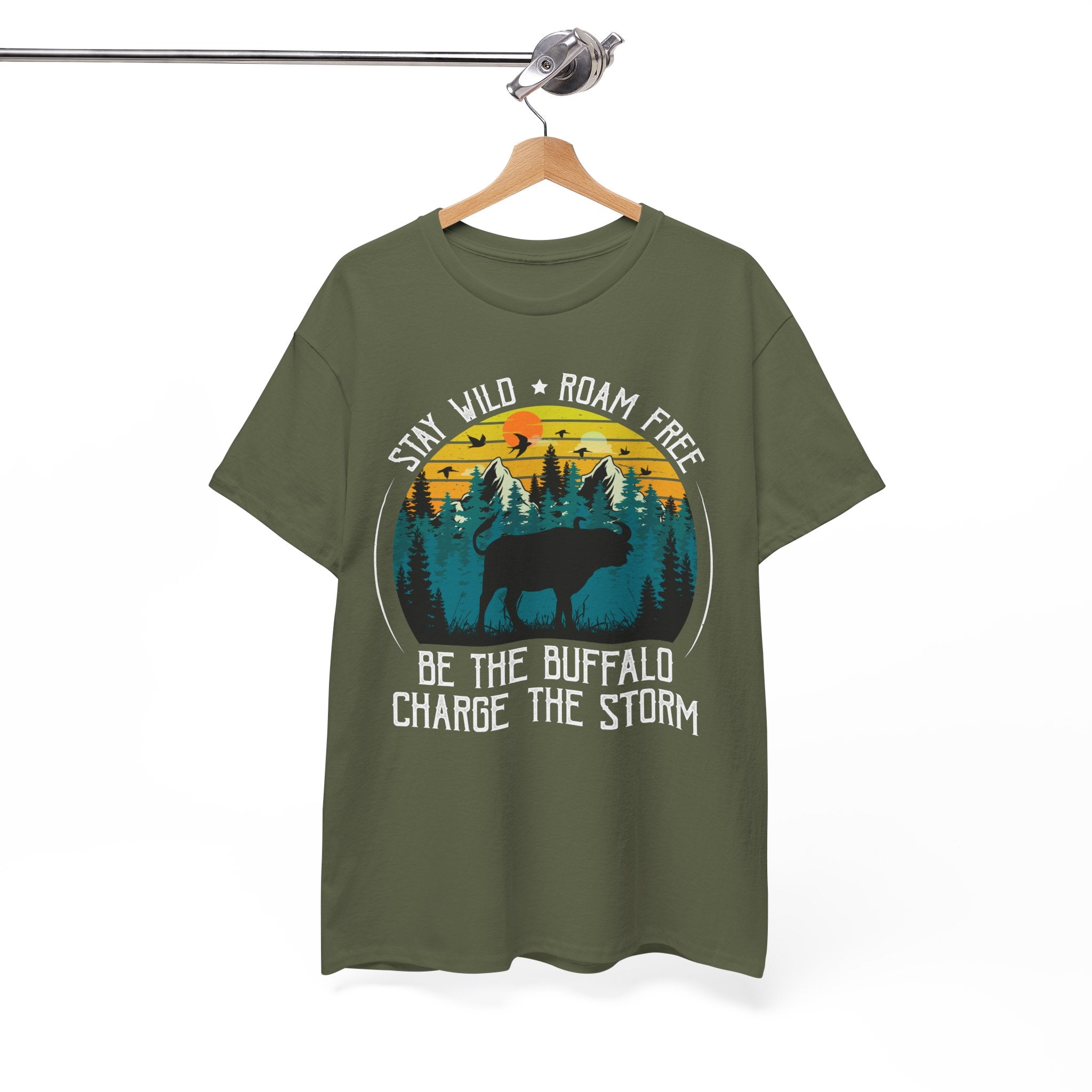 Wild Buffalo Mountain Graphic Tee | Gallory Hive