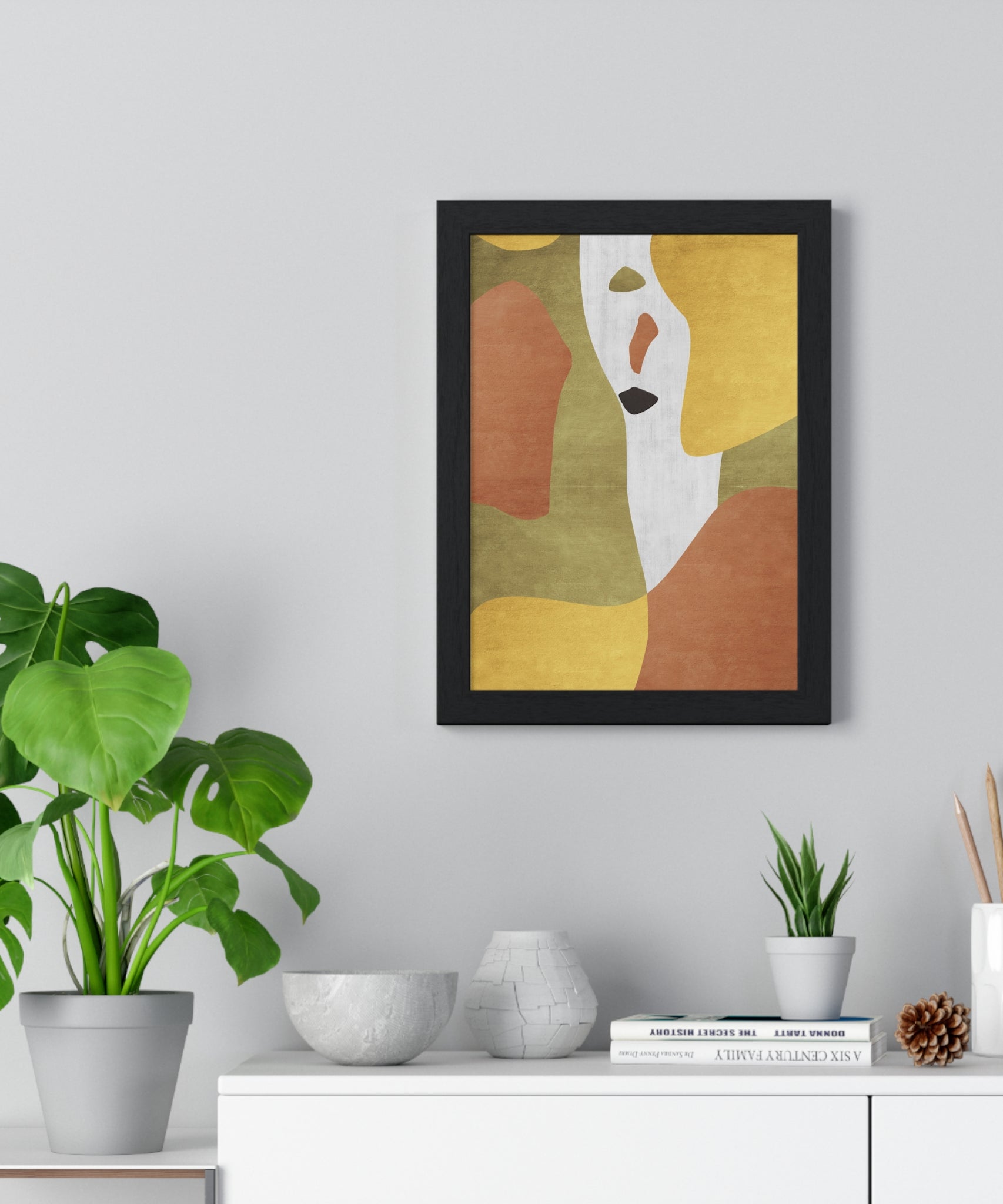 Abstract Carpet Texture Art – Wooden Framed Print