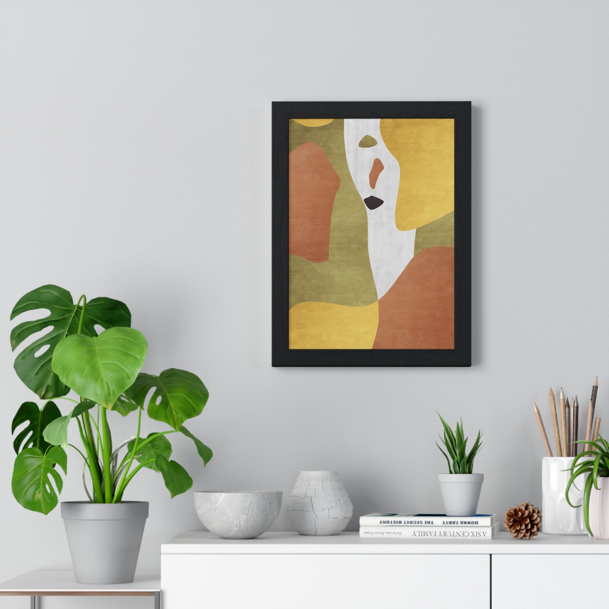 Abstract Carpet Texture Art – Wooden Framed Print