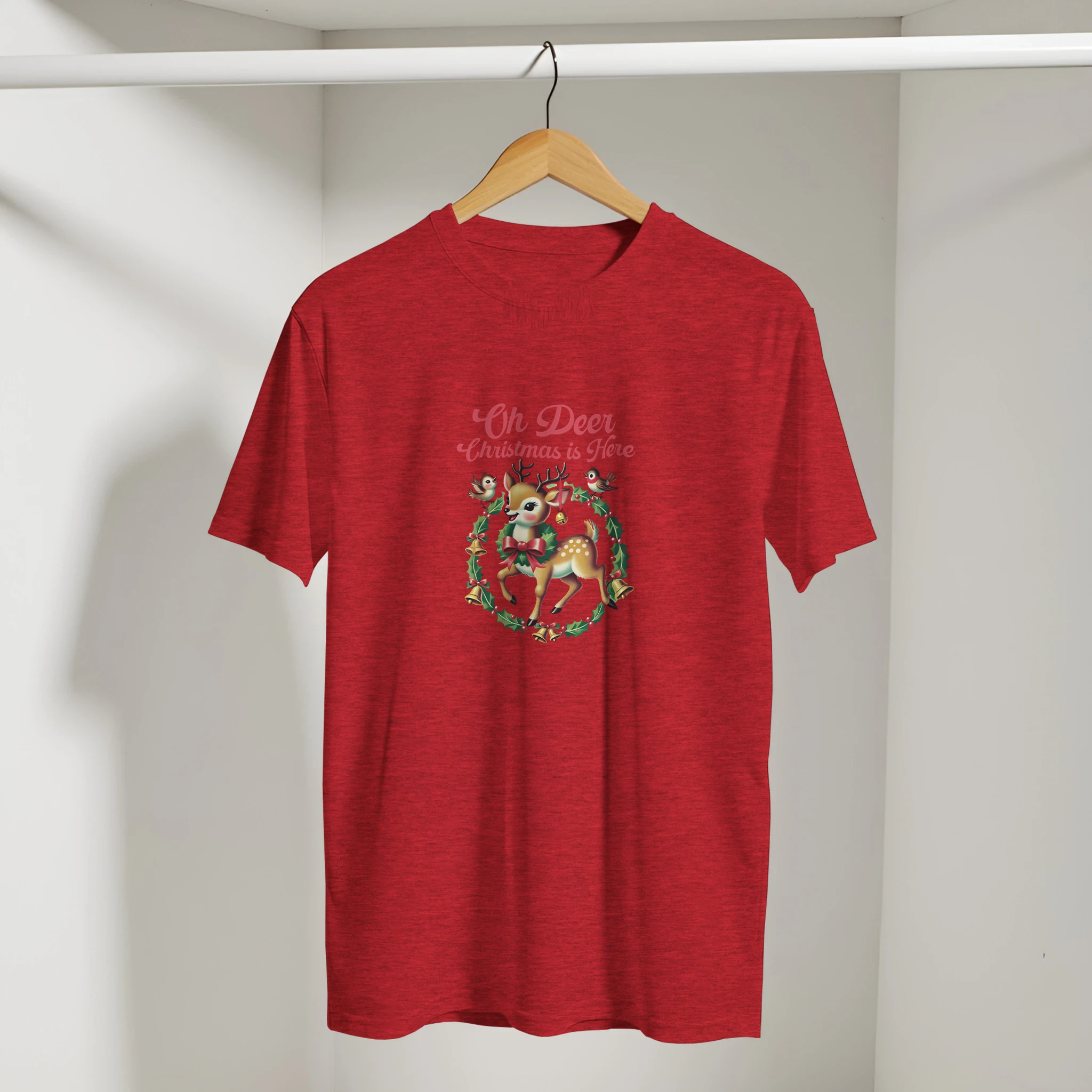 Cute Retro Reindeer Christmas T-Shirt | Gallory Hive
