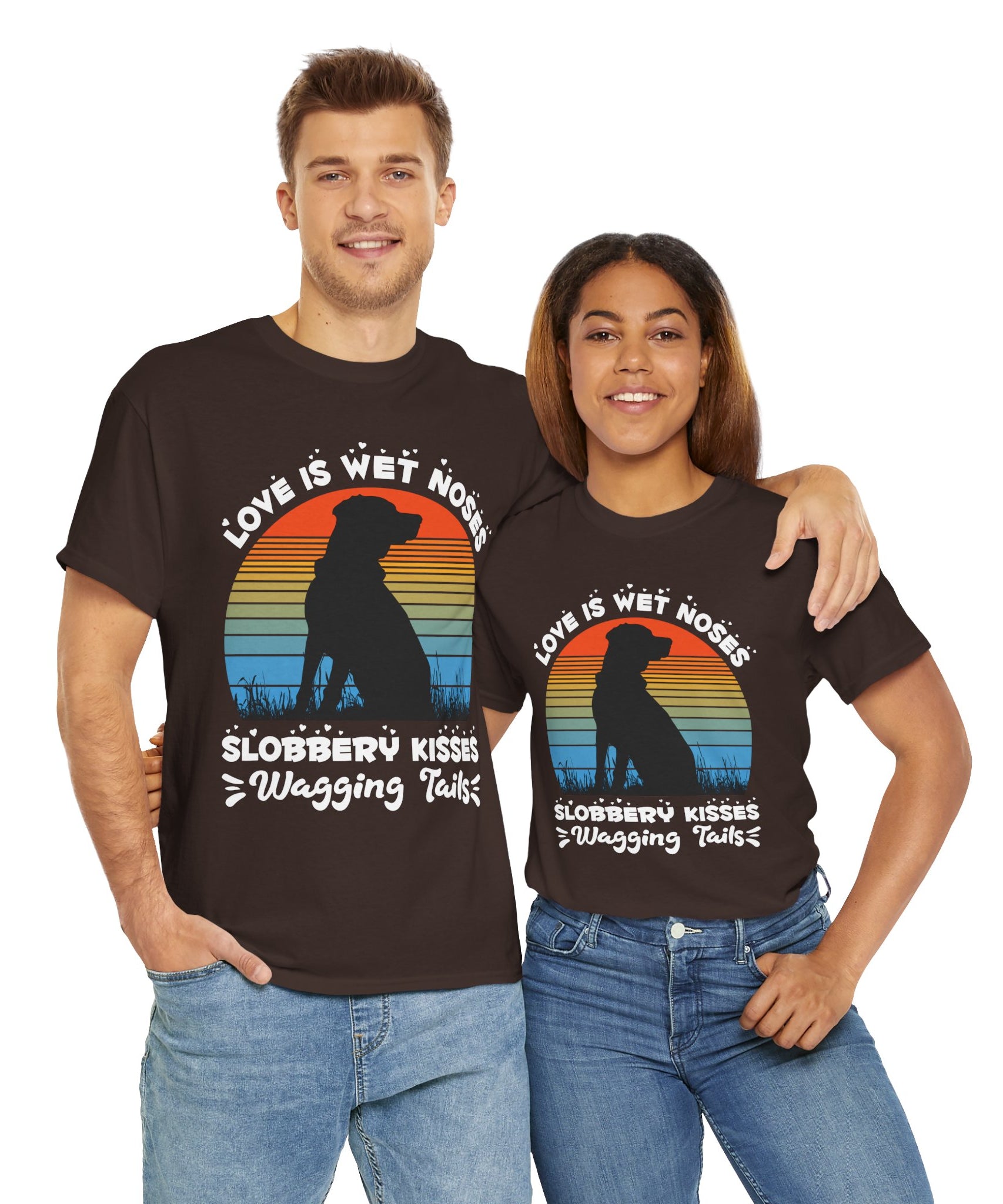 Funny Dog Lover Graphic Tee - Wet Noses