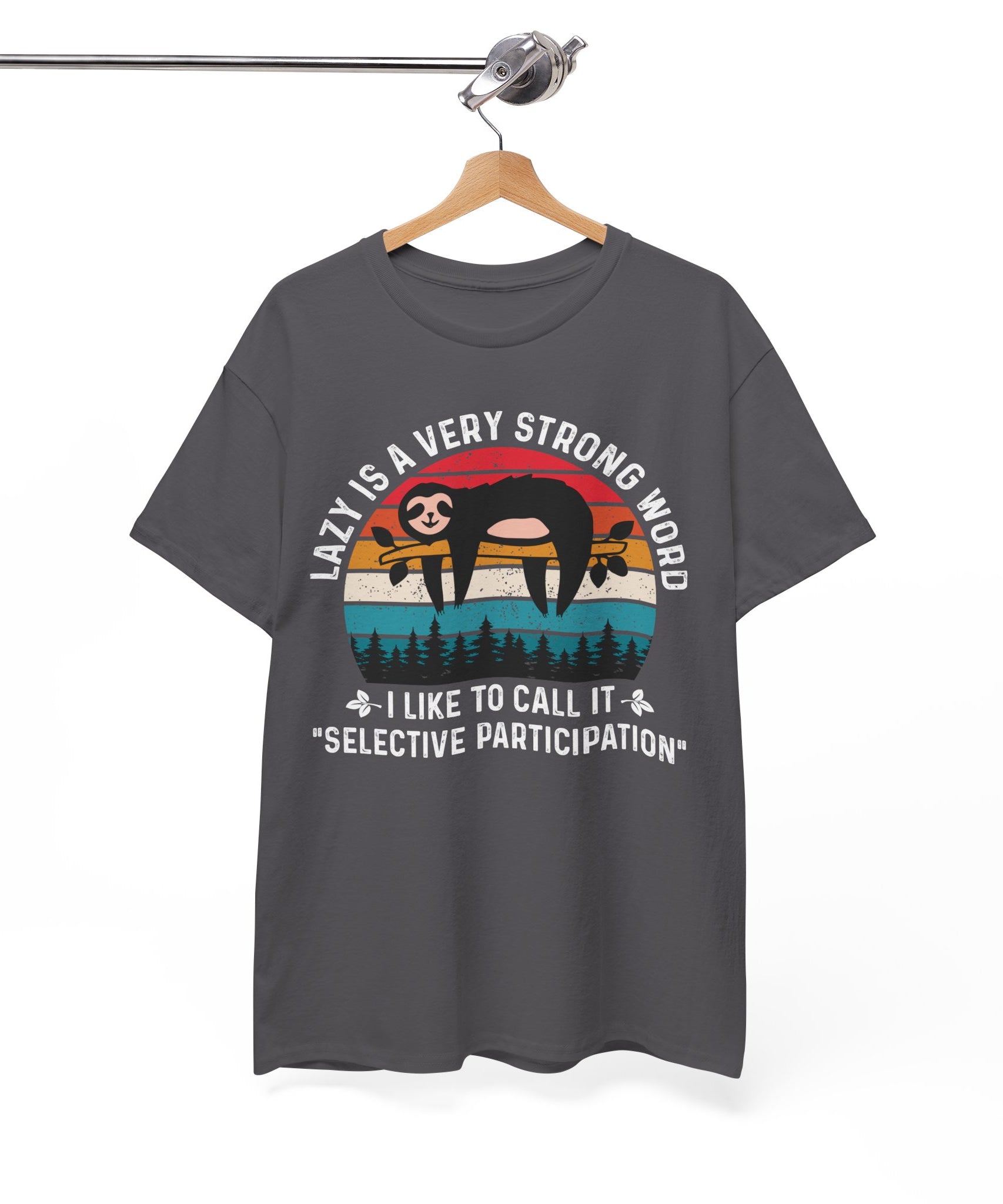 Sloth Hiking Team Retro Sunset Tee
