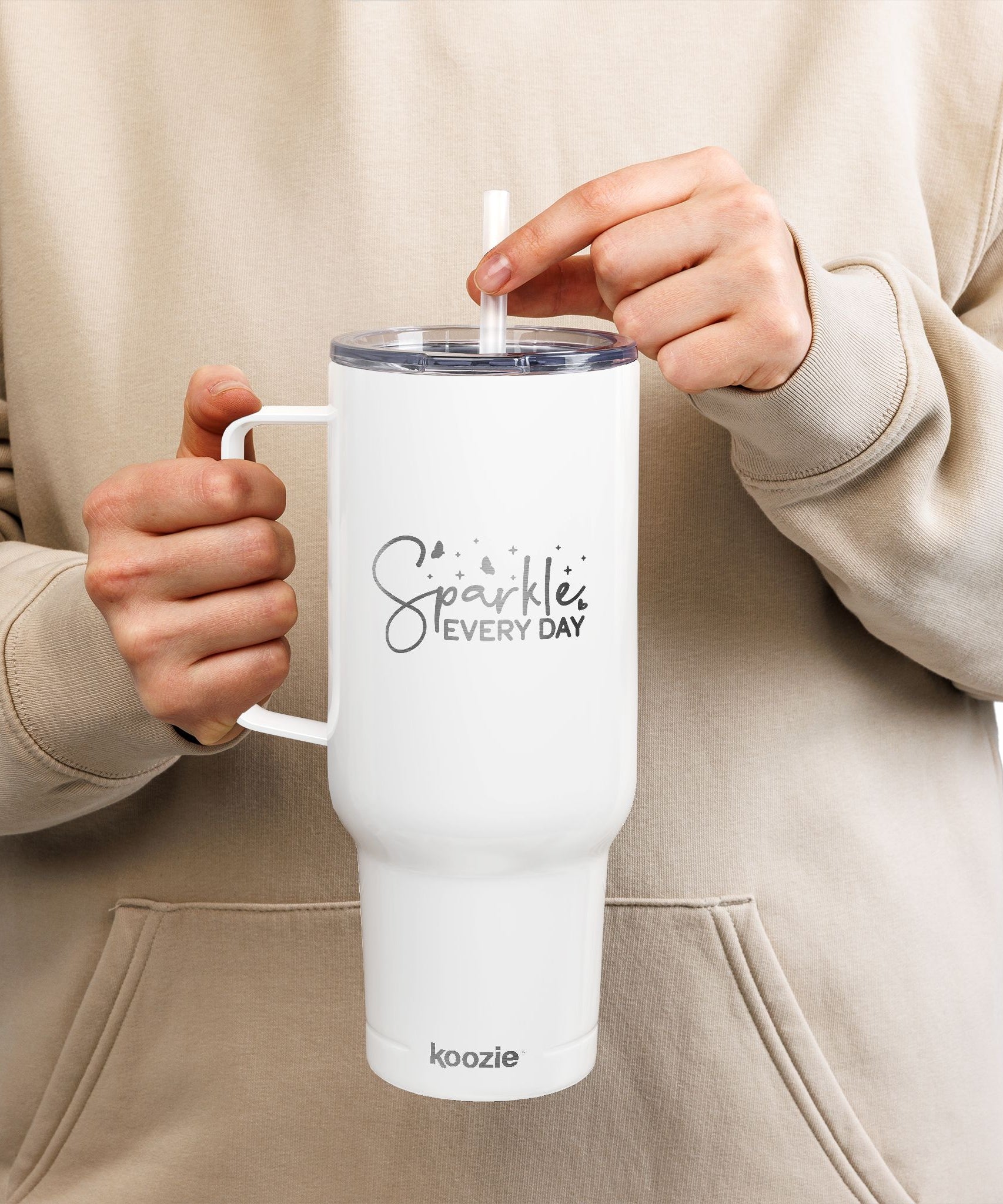 Sparkling Insulated Tumbler | 40oz Engraved Drinkware for Every Occasion, Gifts for Friends, Birthday Party, Summer BBQ, Travel Mug