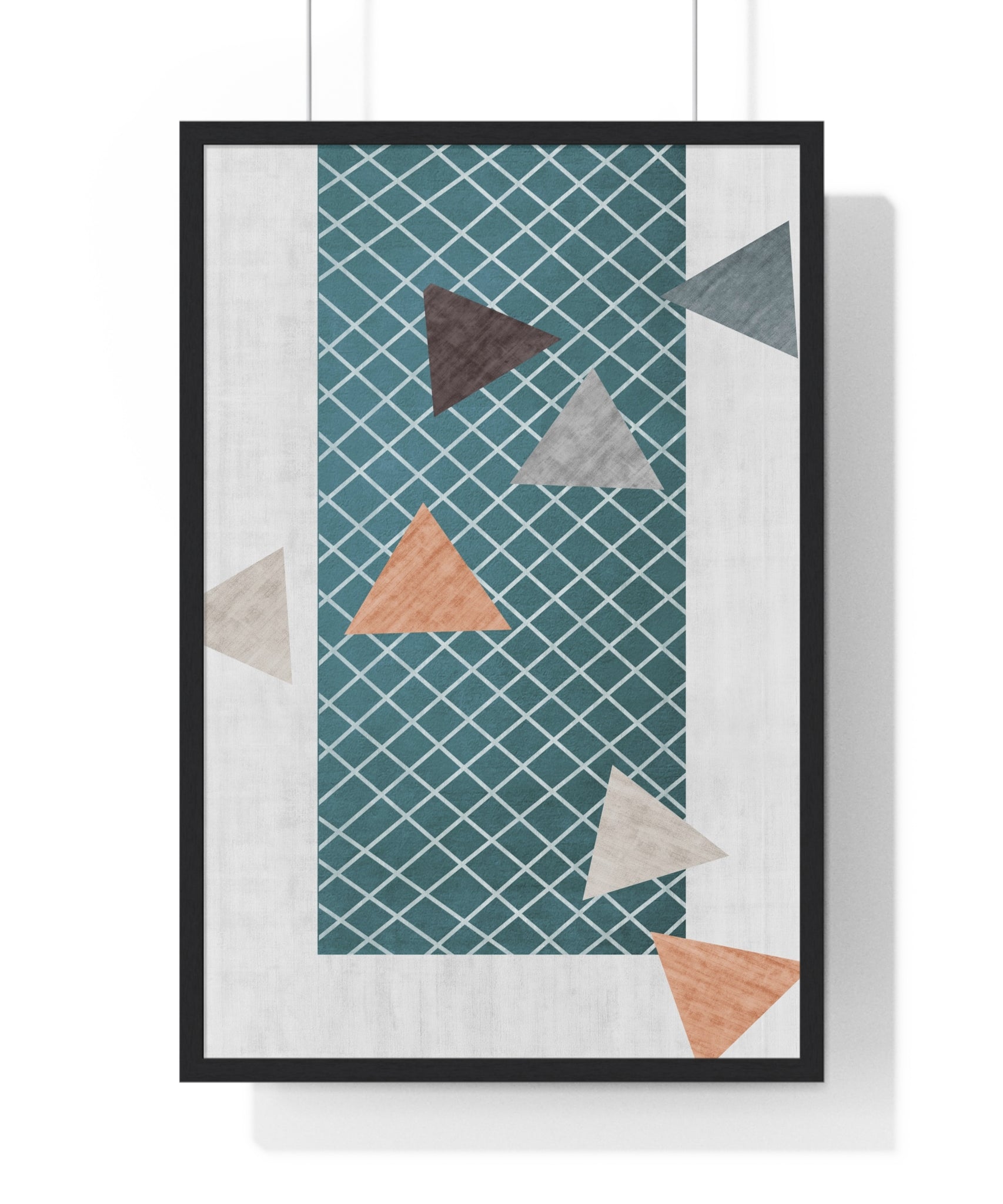 Cozy Abstract Carpet Texture Art on Wooden Framed Posters with Museum-Quality Matte Finish