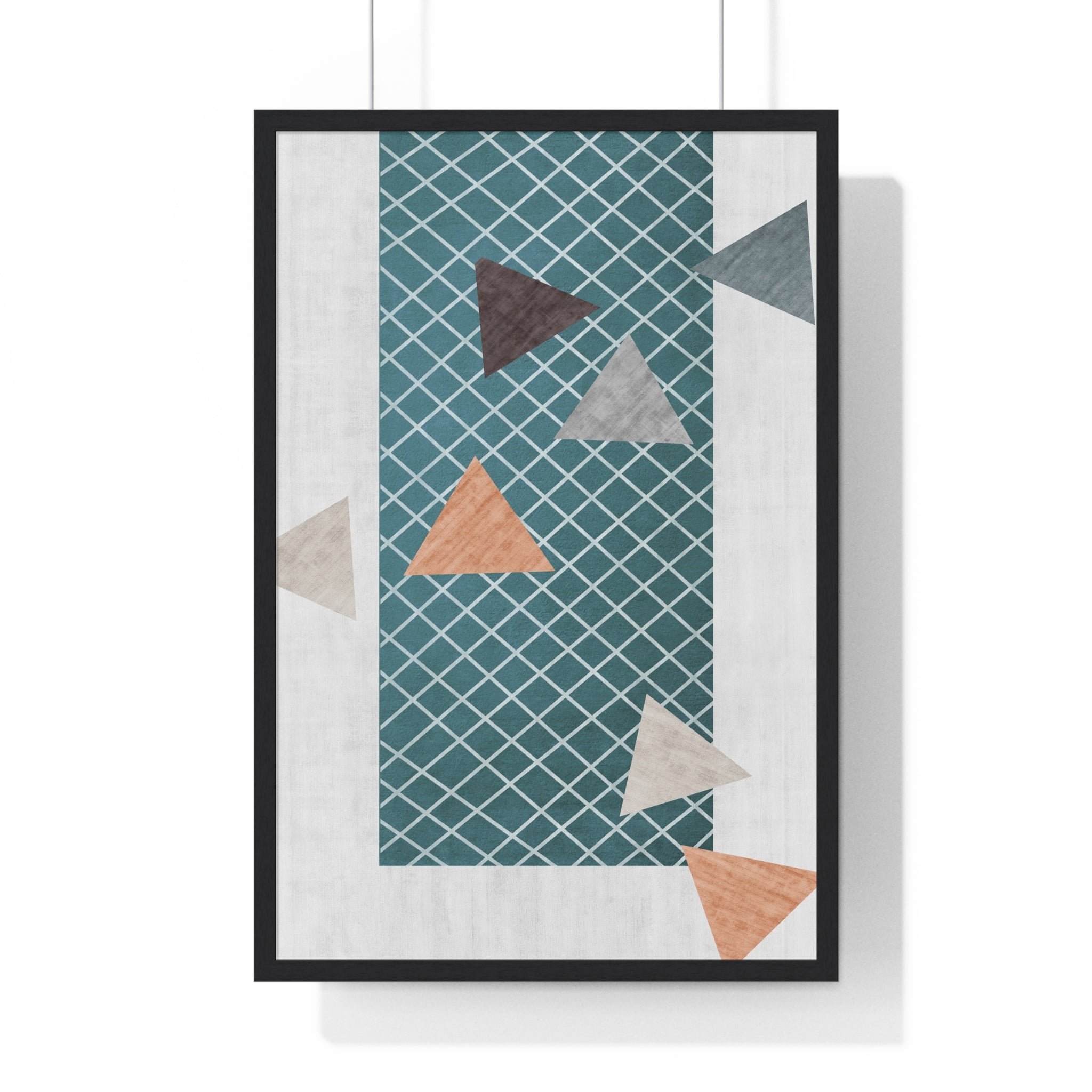 Cozy Abstract Carpet Texture Art on Wooden Framed Posters with Museum-Quality Matte Finish
