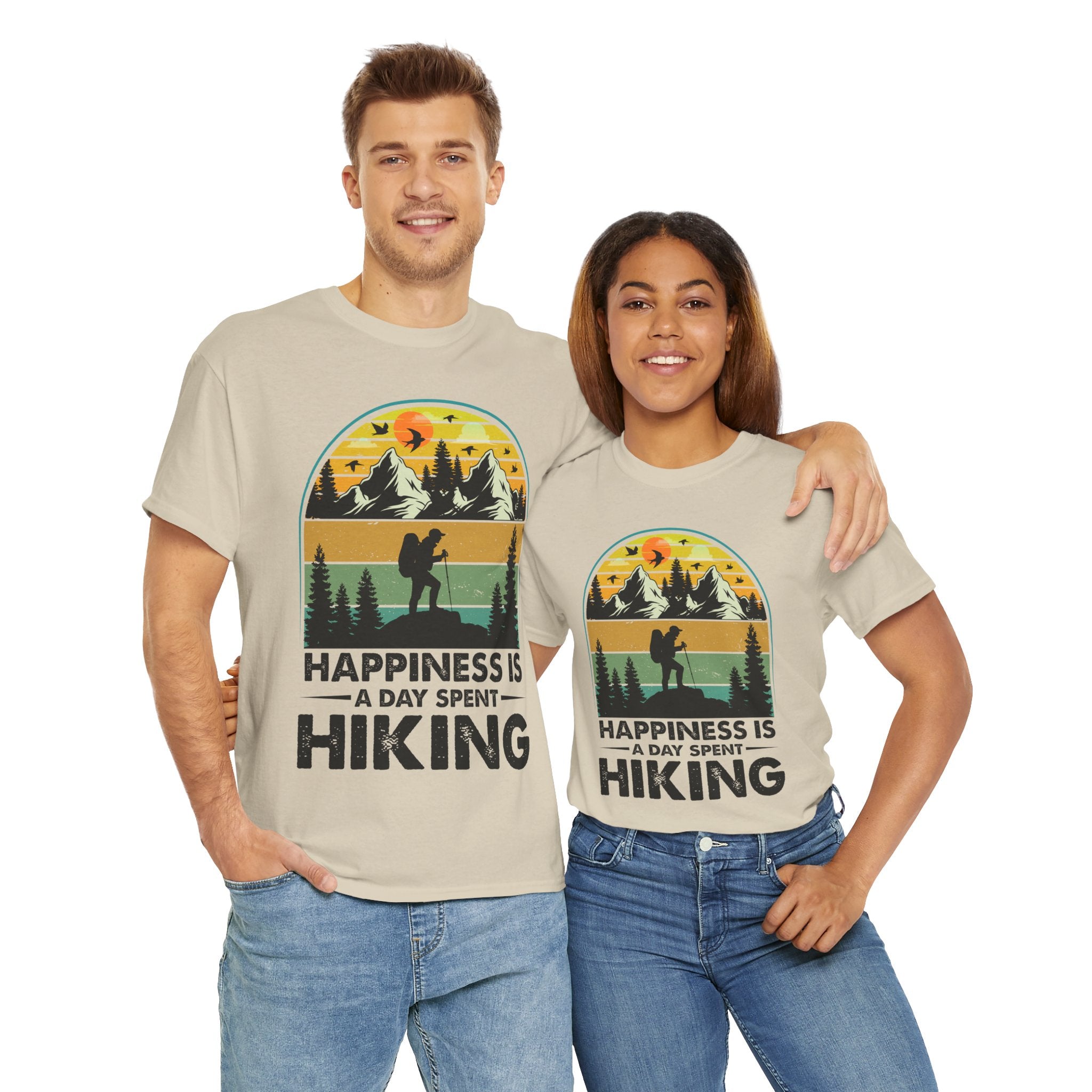 Vintage Hiker Sunset Mountain Tee