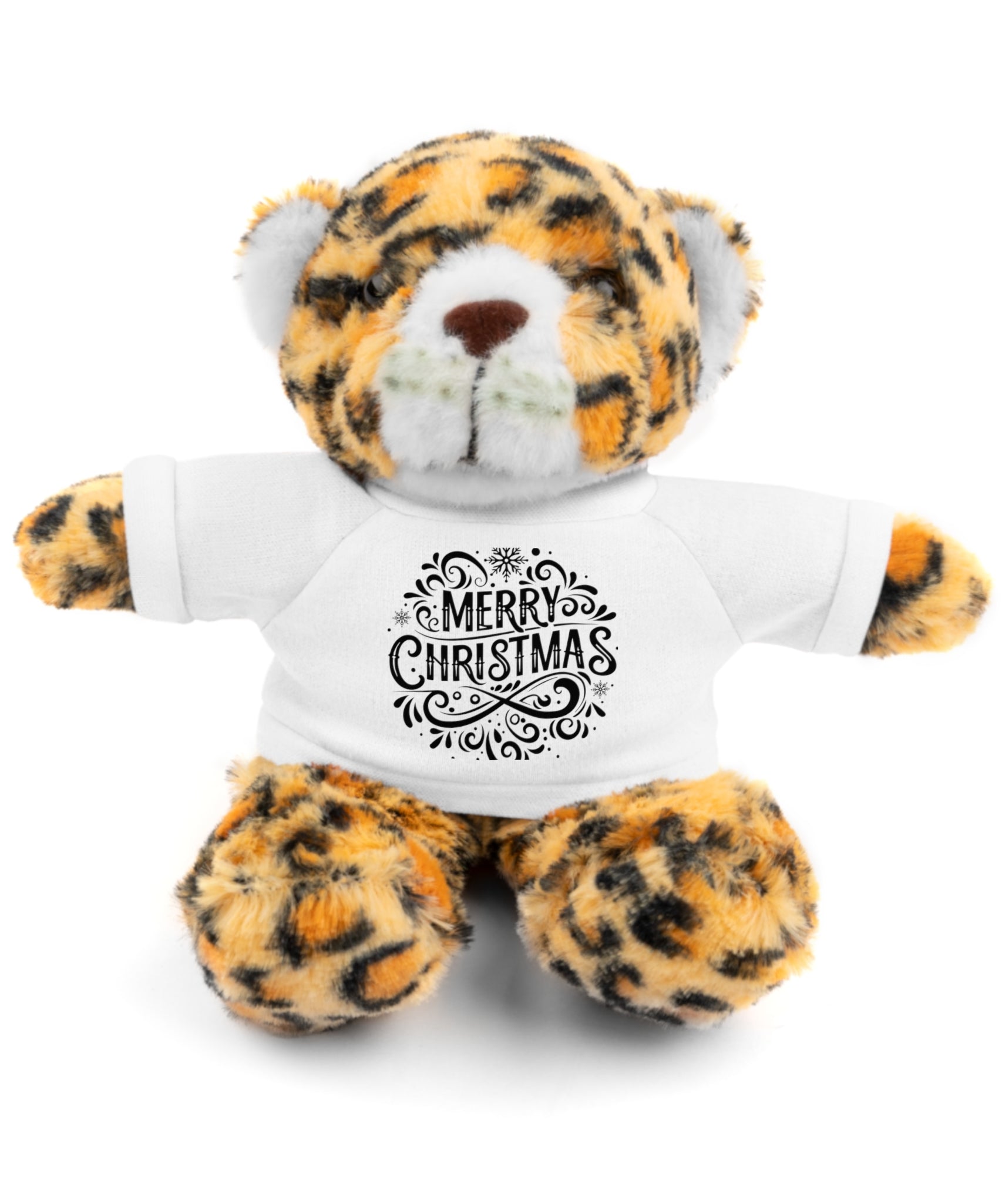 Festive Merry Christmas Stuffed Jaguar | Gallory Hive
