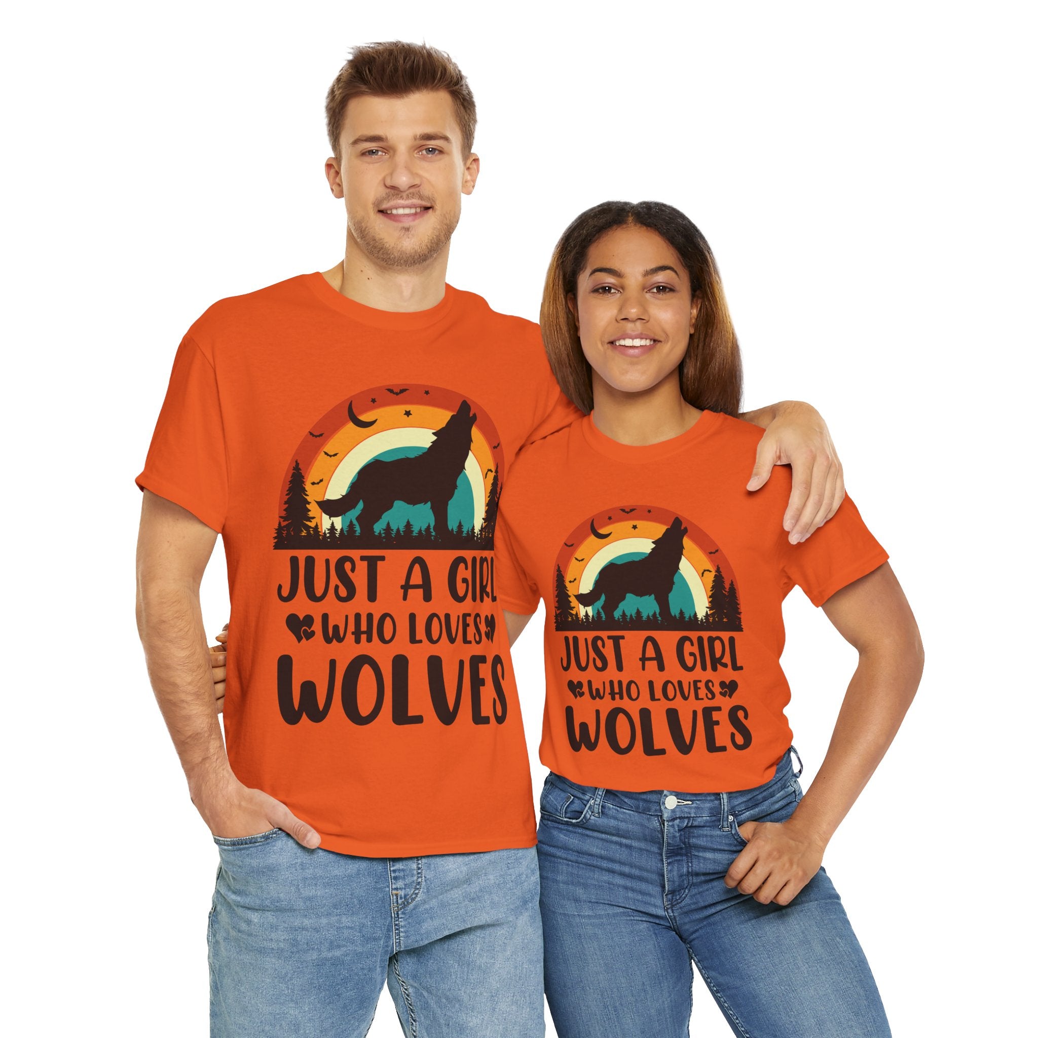 Vintage Wolf Lover Girl Tee