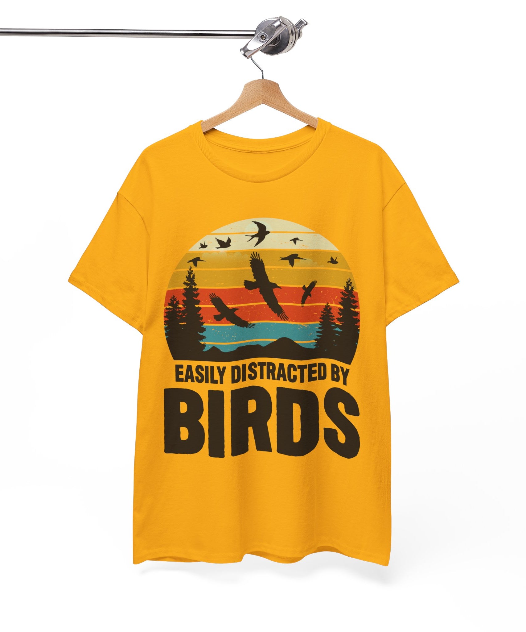 Retro Birds Lover Tee - Distracted Design