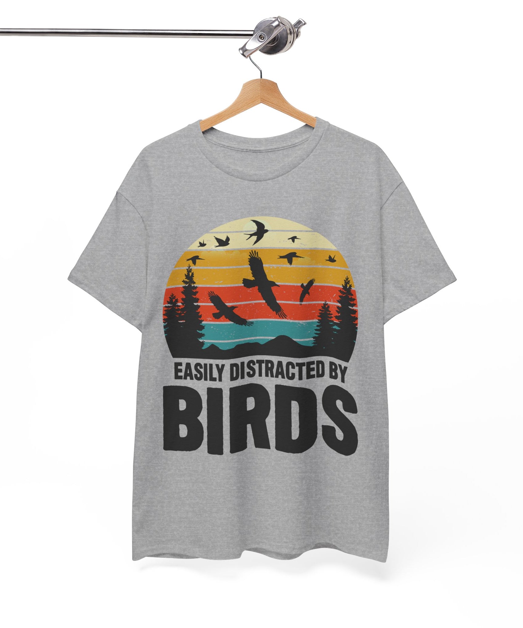 Retro Birds Lover Tee - Distracted Design