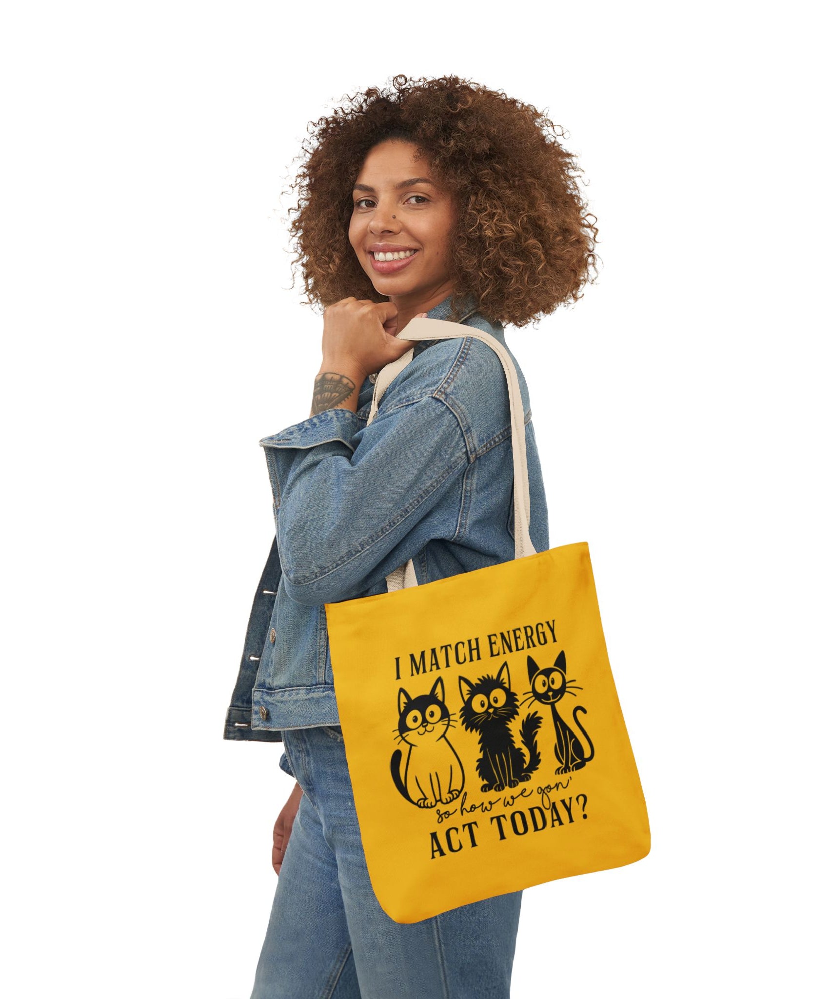 Cute Yellow Canvas Tote – Reusable Bag | Gallory Hive