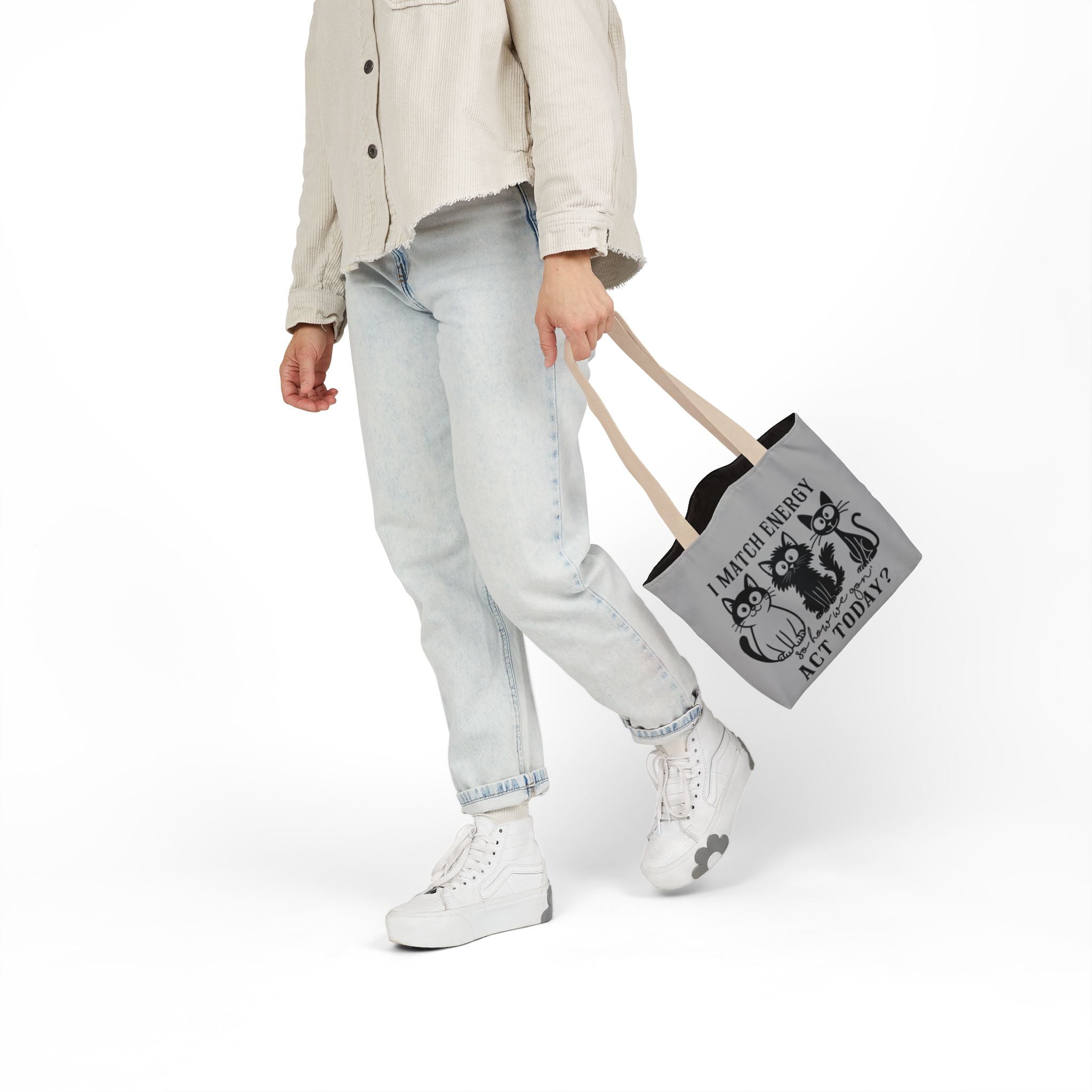 Gift for Cat Lovers – Light Grey Tote Bag